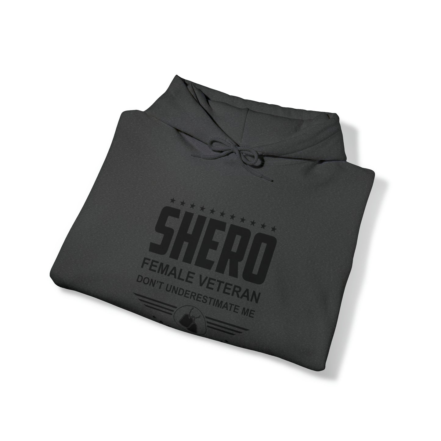 SHERO Female Veteran Unisex Heavy Blend™ Hooded Sweatshirt