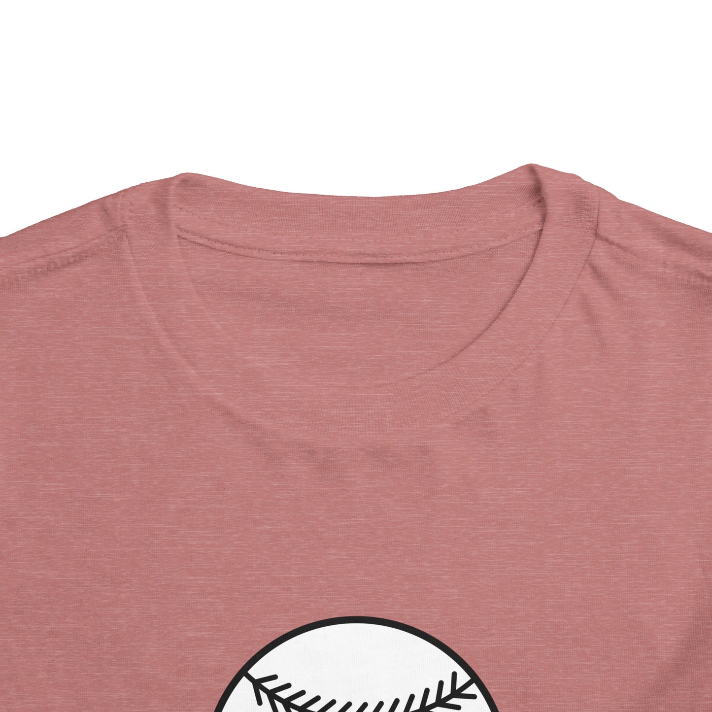 Little Sister Biggest Fan baseball Toddler Short Sleeve Tee