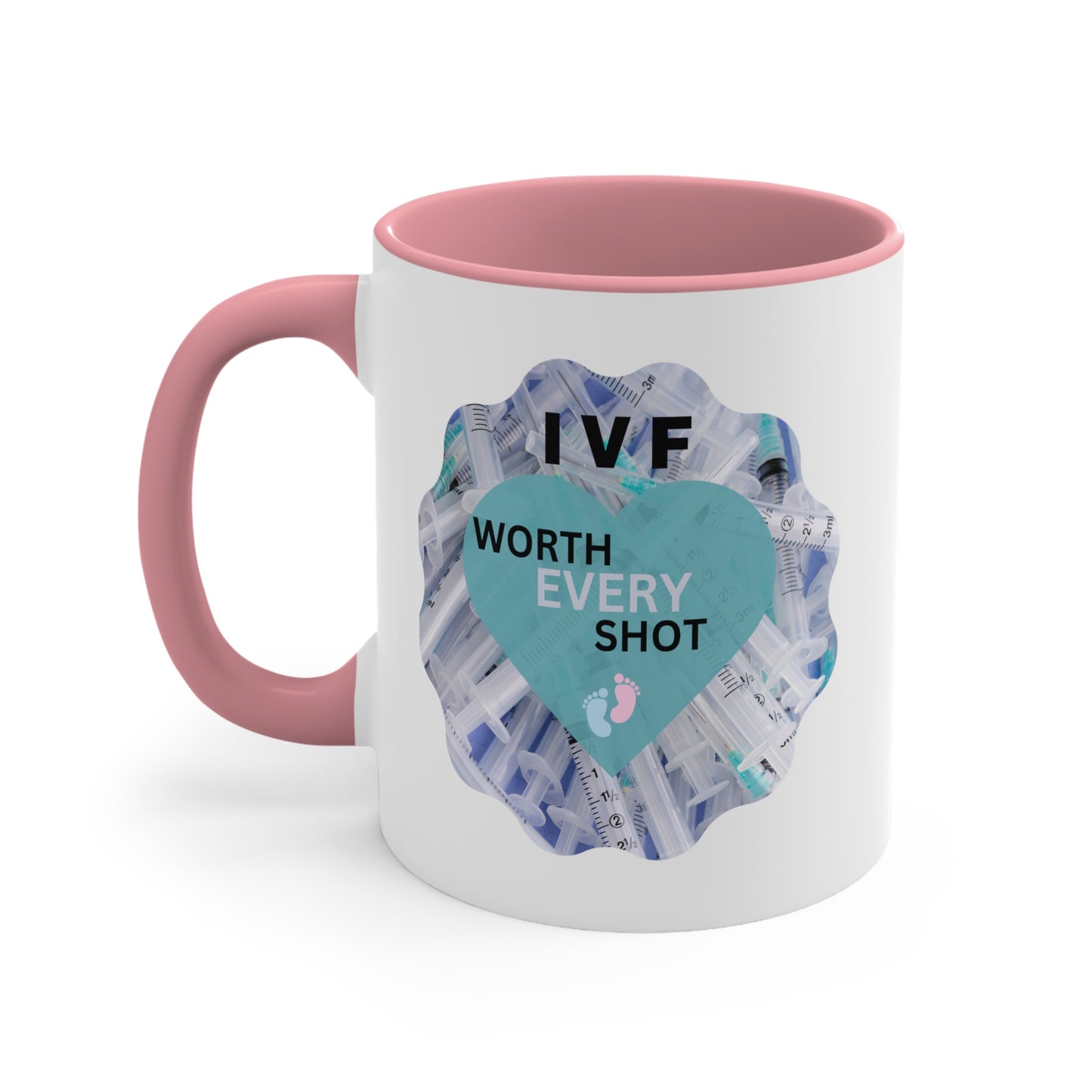 IVF Worth Every Shot Accent Coffee Mug, 11oz