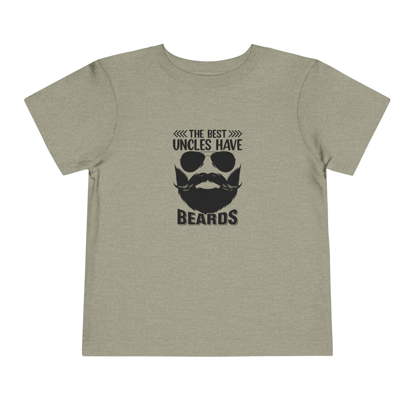 The Best Uncles Have Beards Toddler Short Sleeve Tee