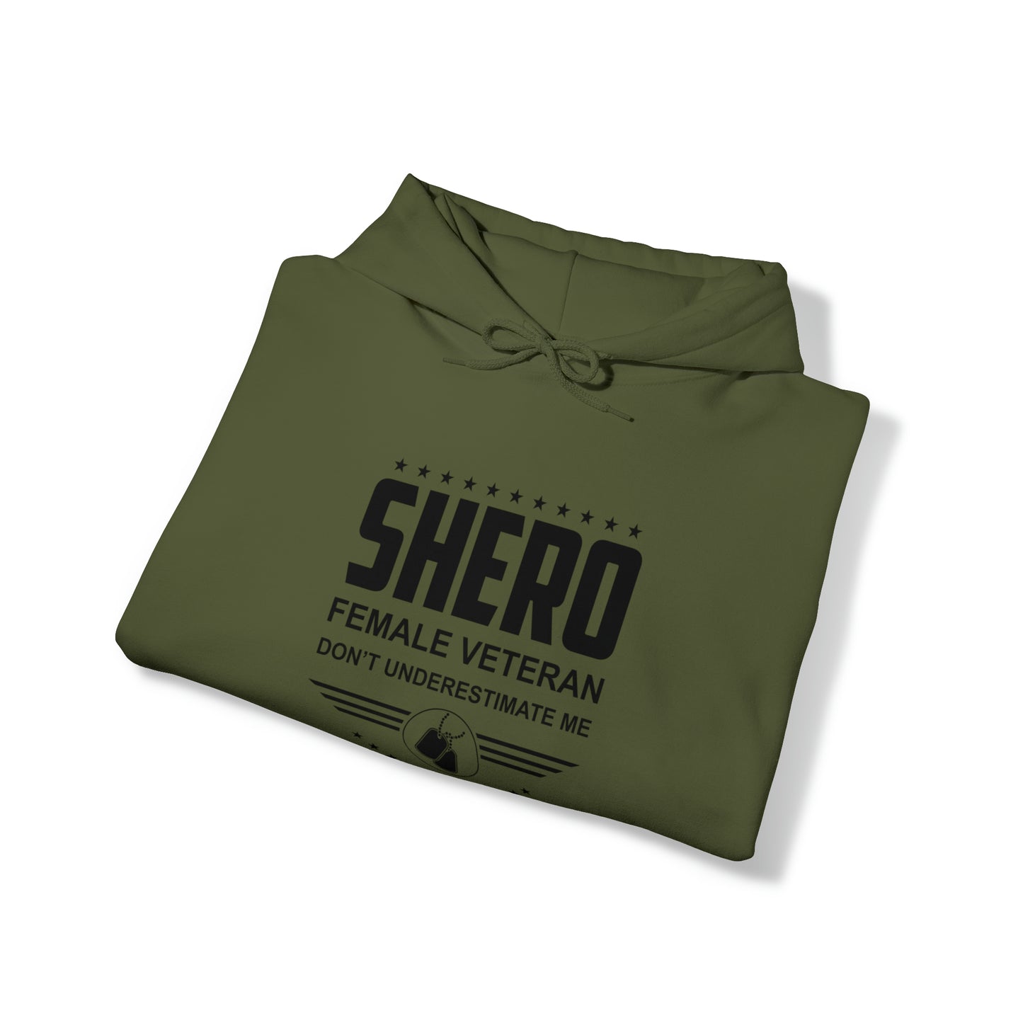SHERO Female Veteran Unisex Heavy Blend™ Hooded Sweatshirt