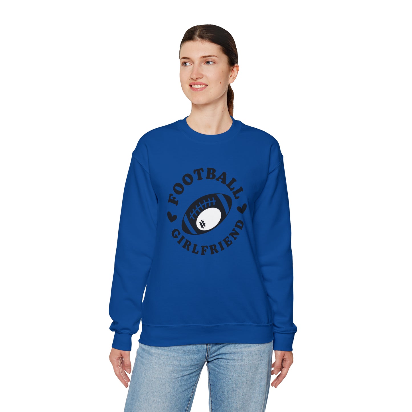 Football Girlfriend Unisex Heavy Blend™ Crewneck Sweatshirt