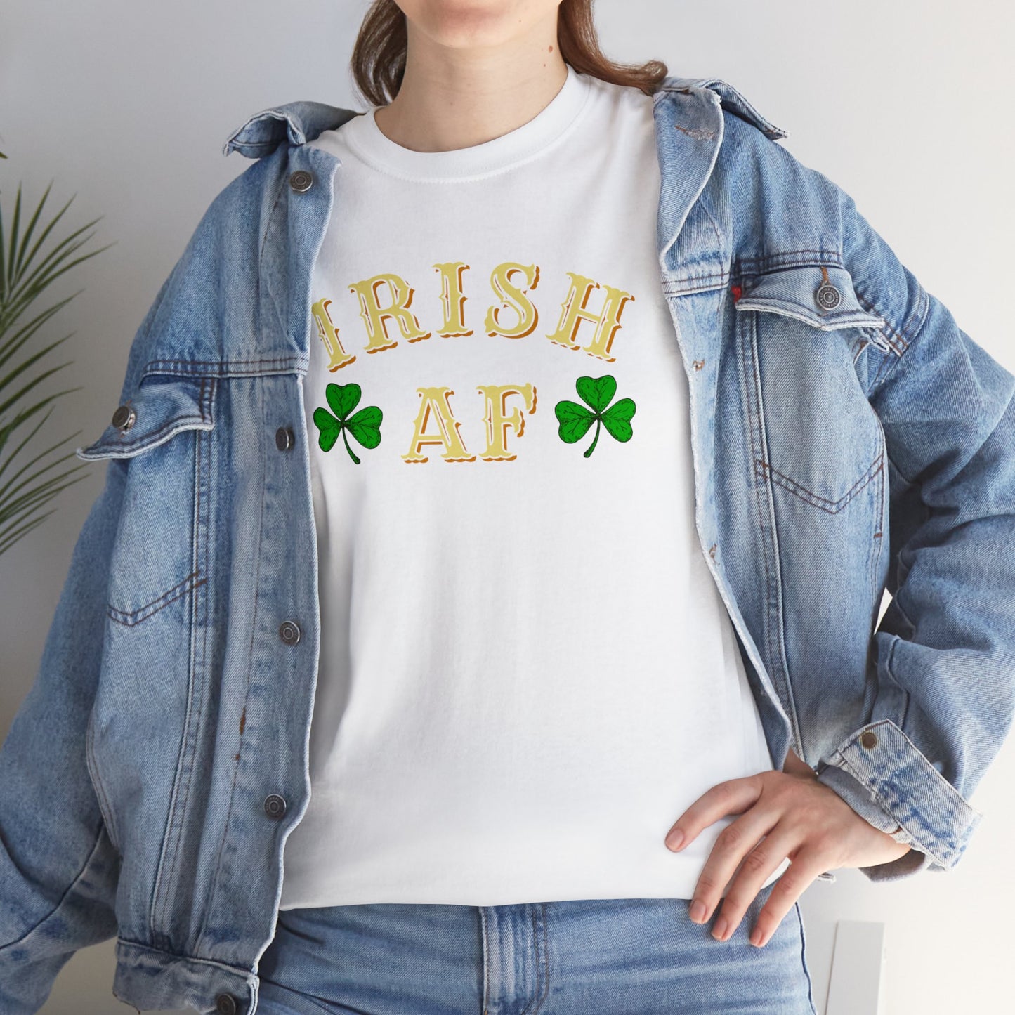 Irish AF St Patricks Day Unisex Heavy Cotton Tee