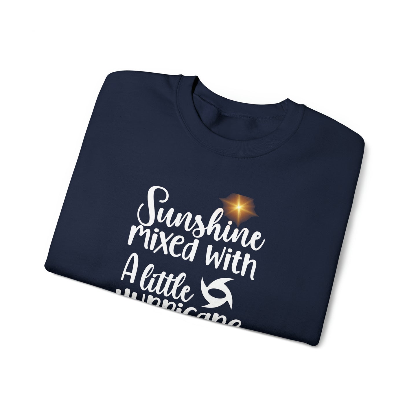 Sunshine Mixed with a Little Hurricane Unisex Heavy Blend™ Crewneck Sweatshirt