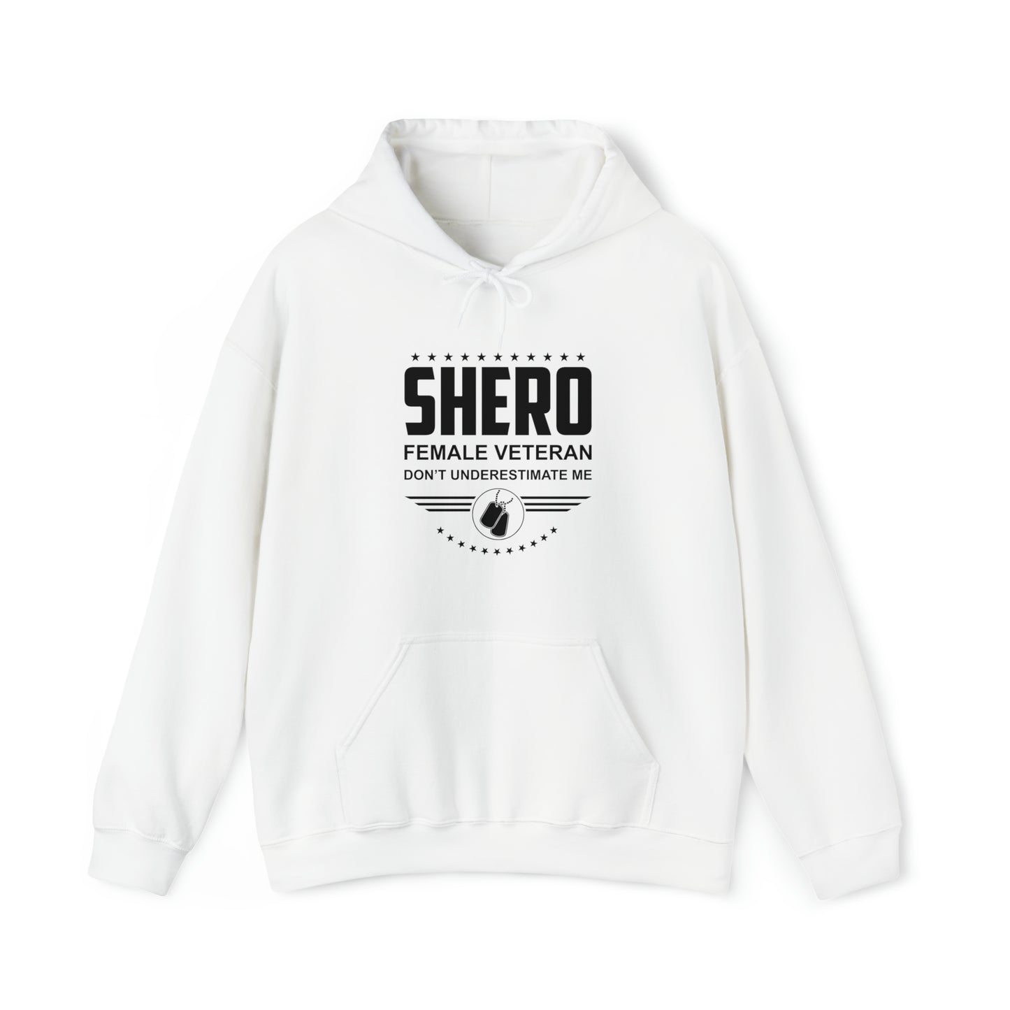 SHERO Female Veteran Unisex Heavy Blend™ Hooded Sweatshirt