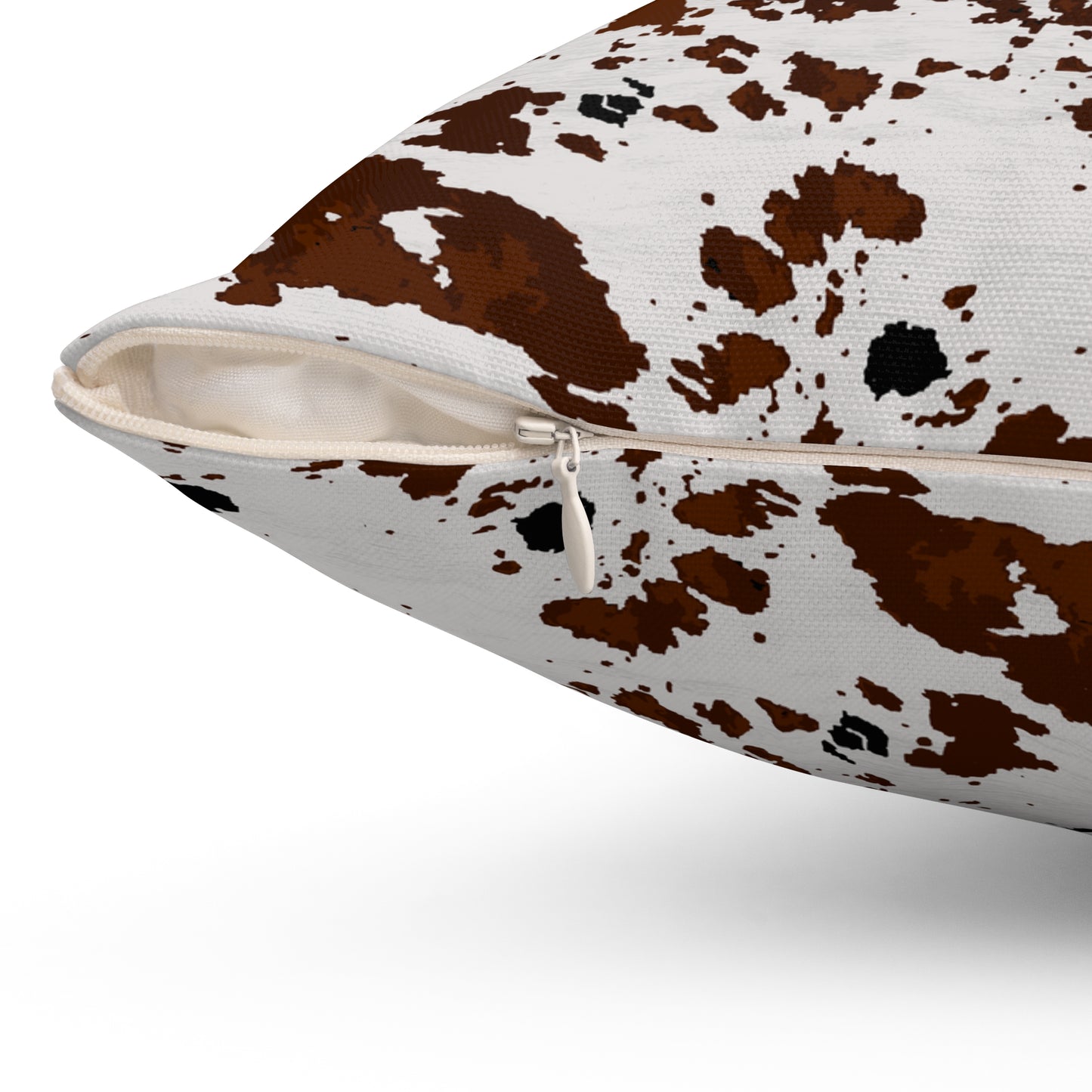 Cowhide Print Inspired Spun Polyester Square Pillow