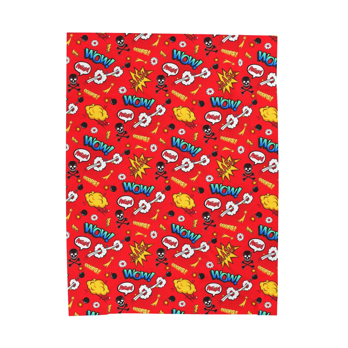 Superhero Inspired Velveteen Plush Blanket