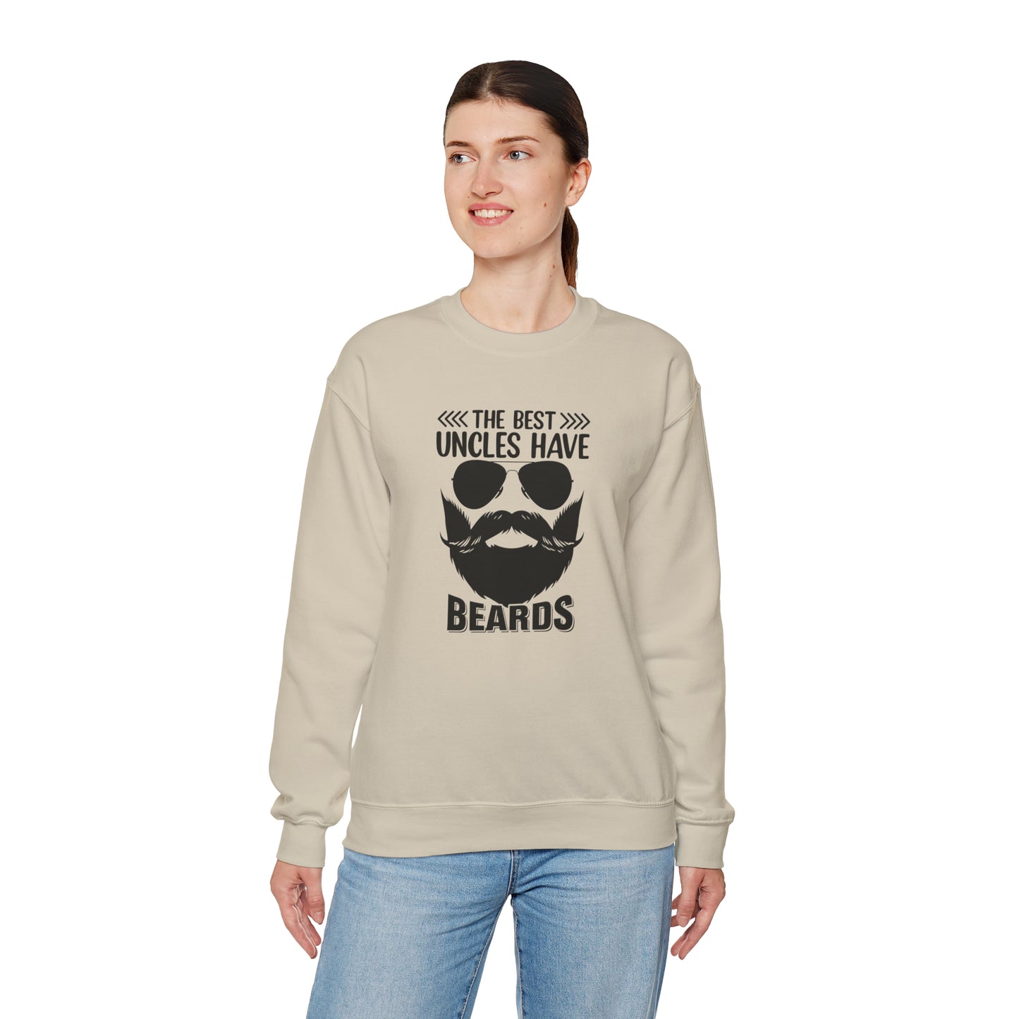 The Best Uncles Have Beards Unisex Heavy Blend™ Crewneck Sweatshirt