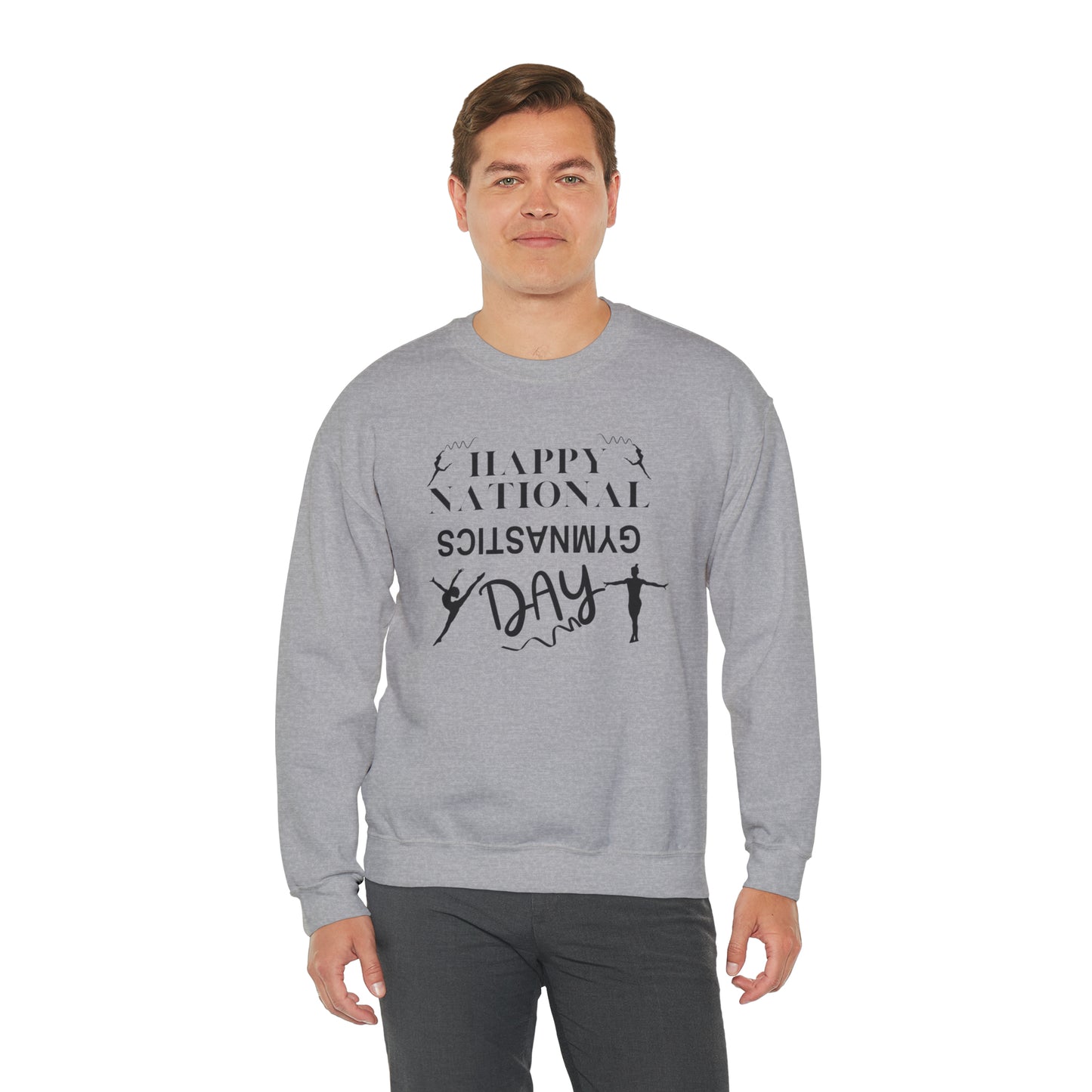 Happy National Gymnastics Day Unisex Heavy Blend™ Crewneck Sweatshirt