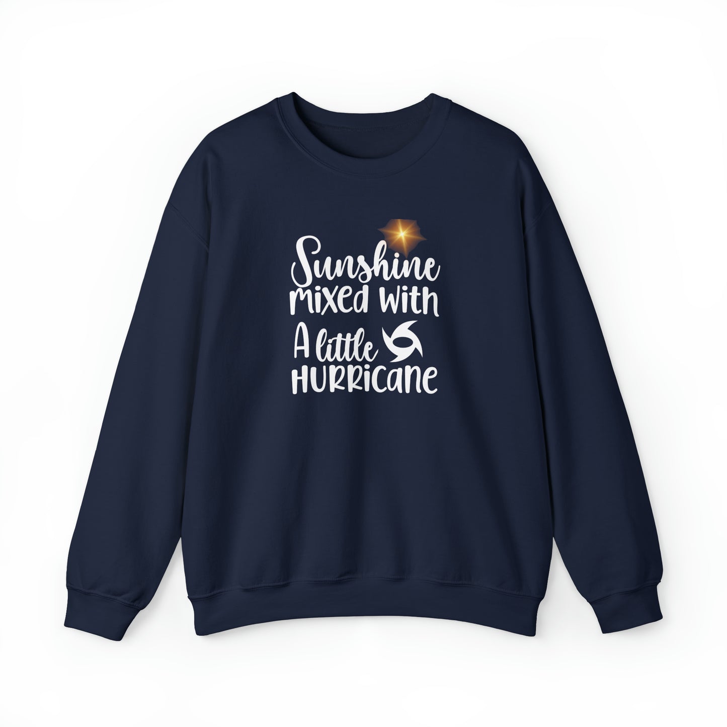 Sunshine Mixed with a Little Hurricane Unisex Heavy Blend™ Crewneck Sweatshirt