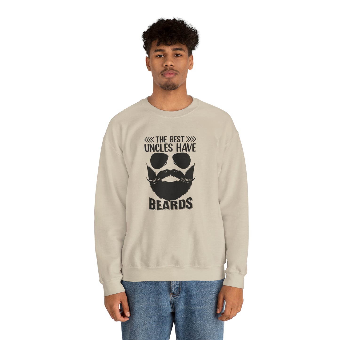 The Best Uncles Have Beards Unisex Heavy Blend™ Crewneck Sweatshirt