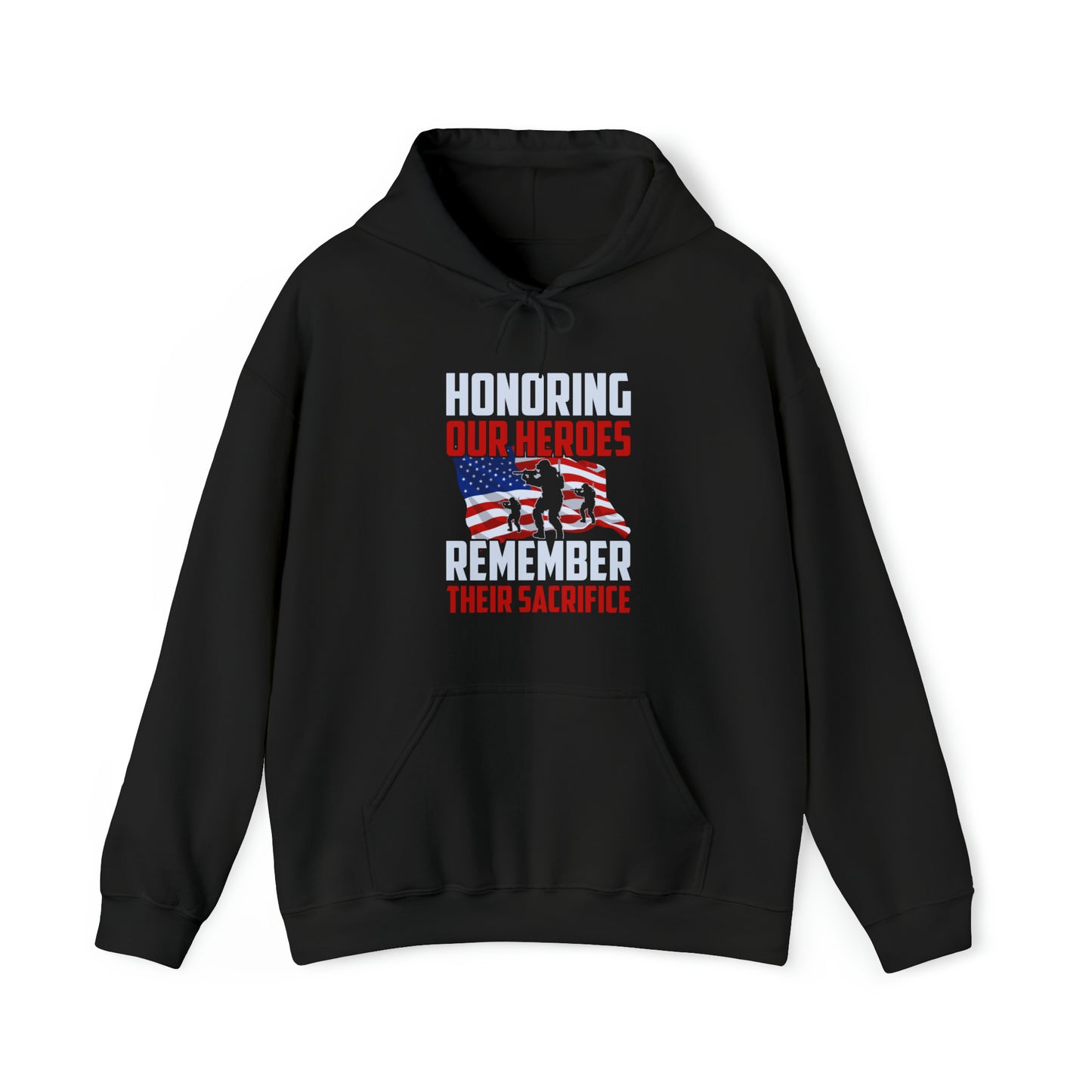 Honoring Our Heroes Remember Their Sacrifice Unisex Heavy Blend™ Hooded Sweatshirt