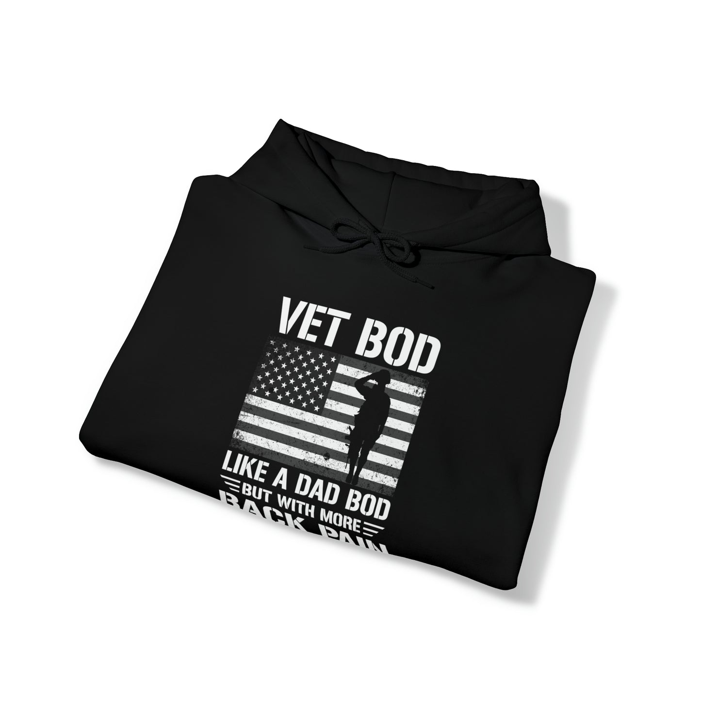 Veteran Bod Dad Bod Unisex Heavy Blend™ Hooded Sweatshirt