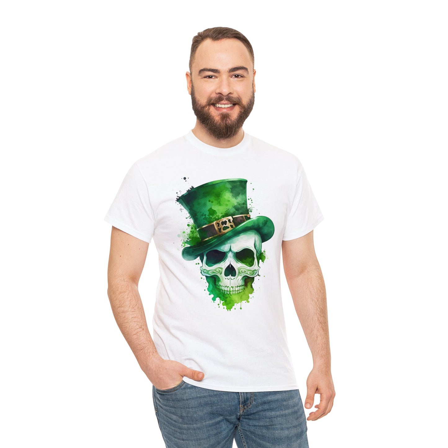 St. Patty's Skull Unisex Heavy Cotton Tee