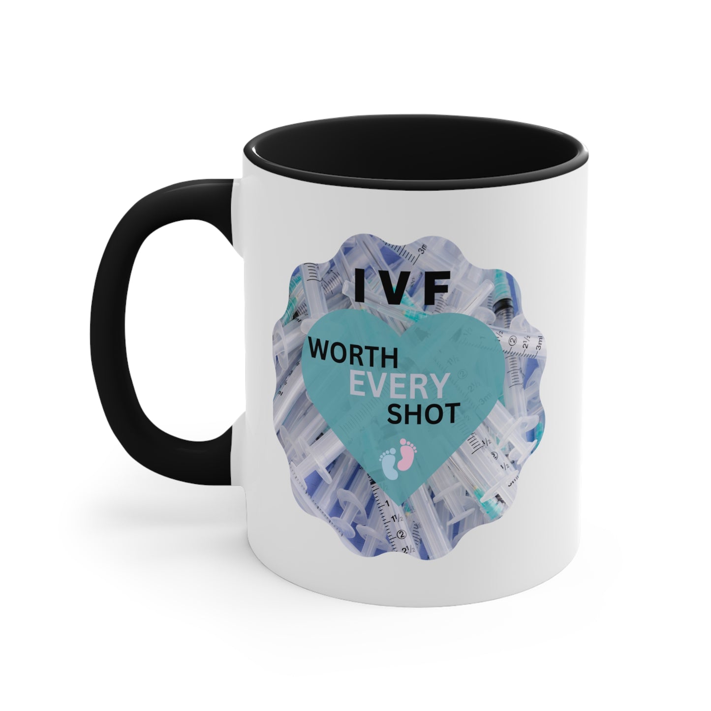 IVF Worth Every Shot Accent Coffee Mug, 11oz