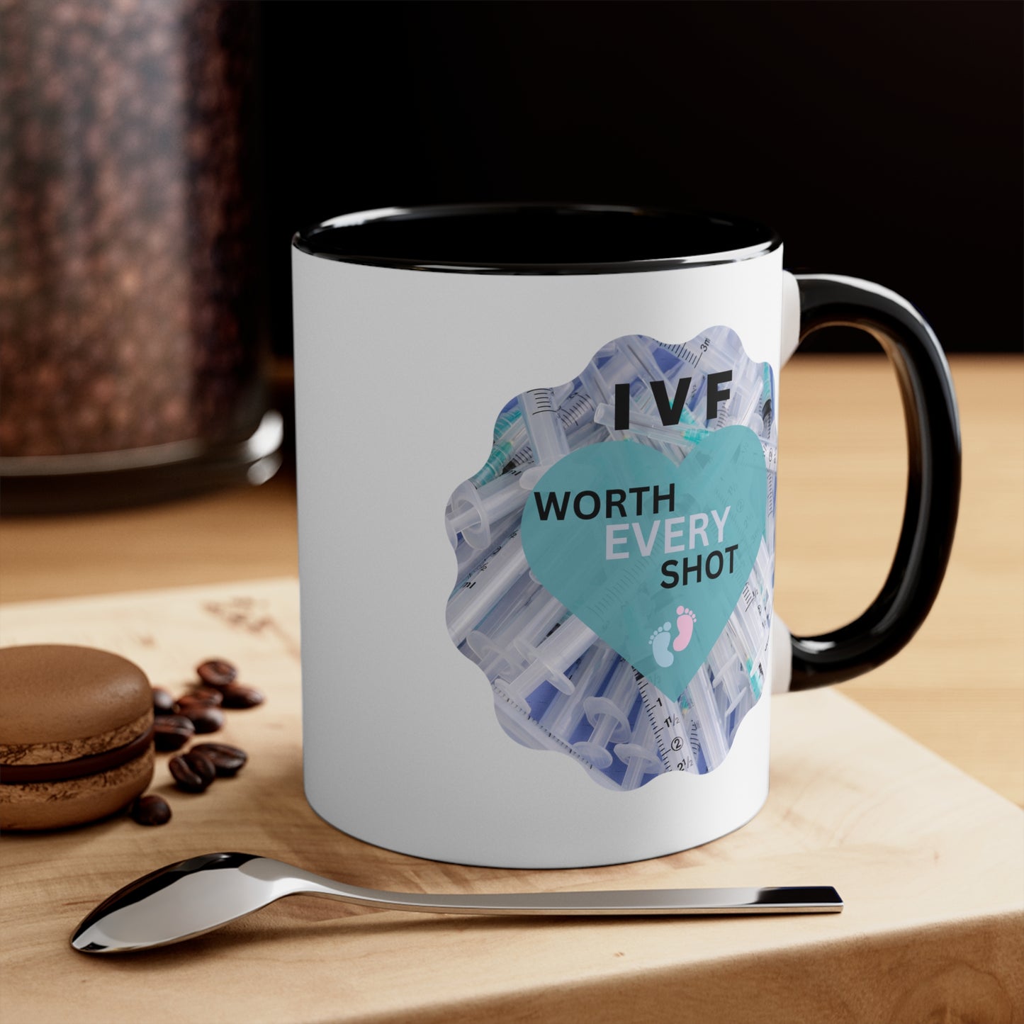 IVF Worth Every Shot Accent Coffee Mug, 11oz