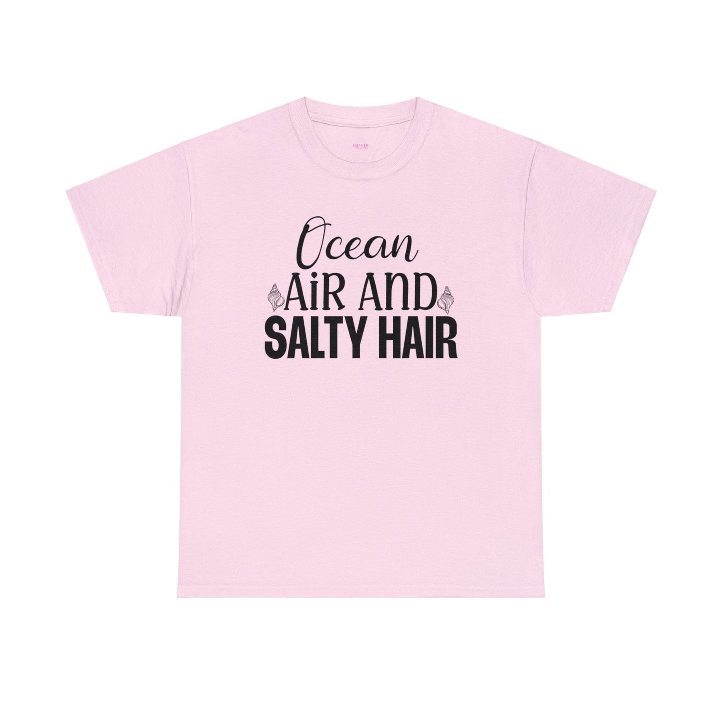 Ocean Air and Salty Hair Unisex Heavy Cotton Tee