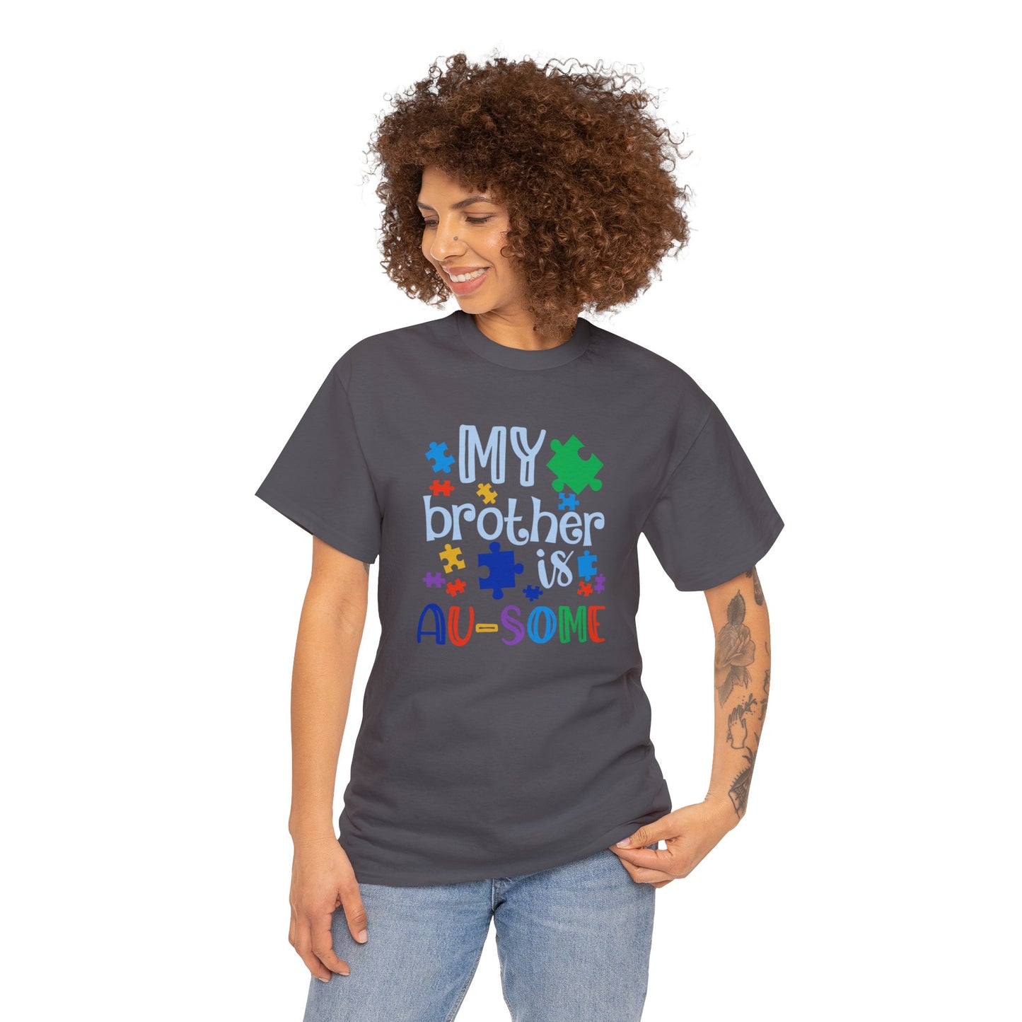 My Brother is AU-SOME Unisex Heavy Cotton Tee