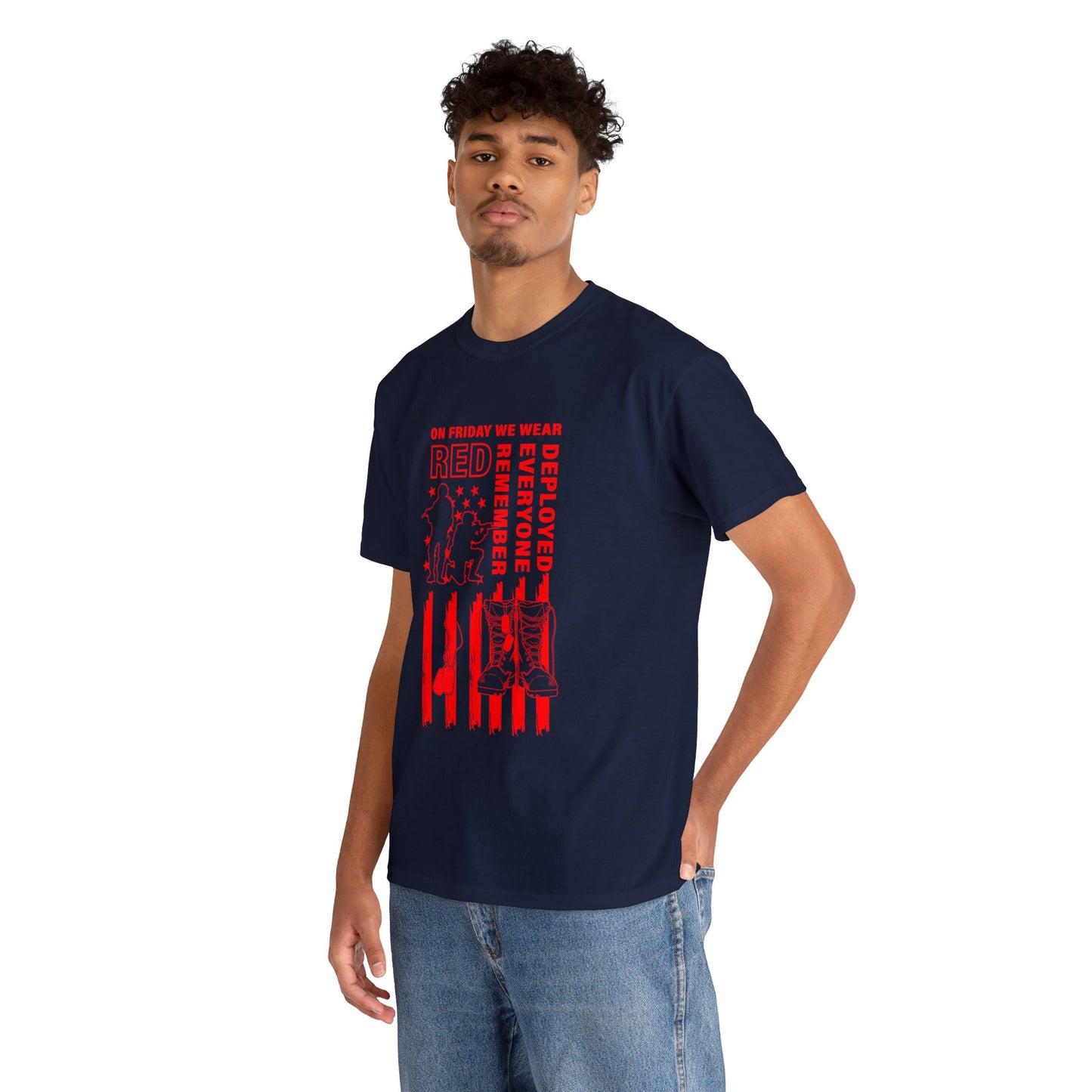 I Wear R.E.D. on Fridays Unisex Heavy Cotton Tee