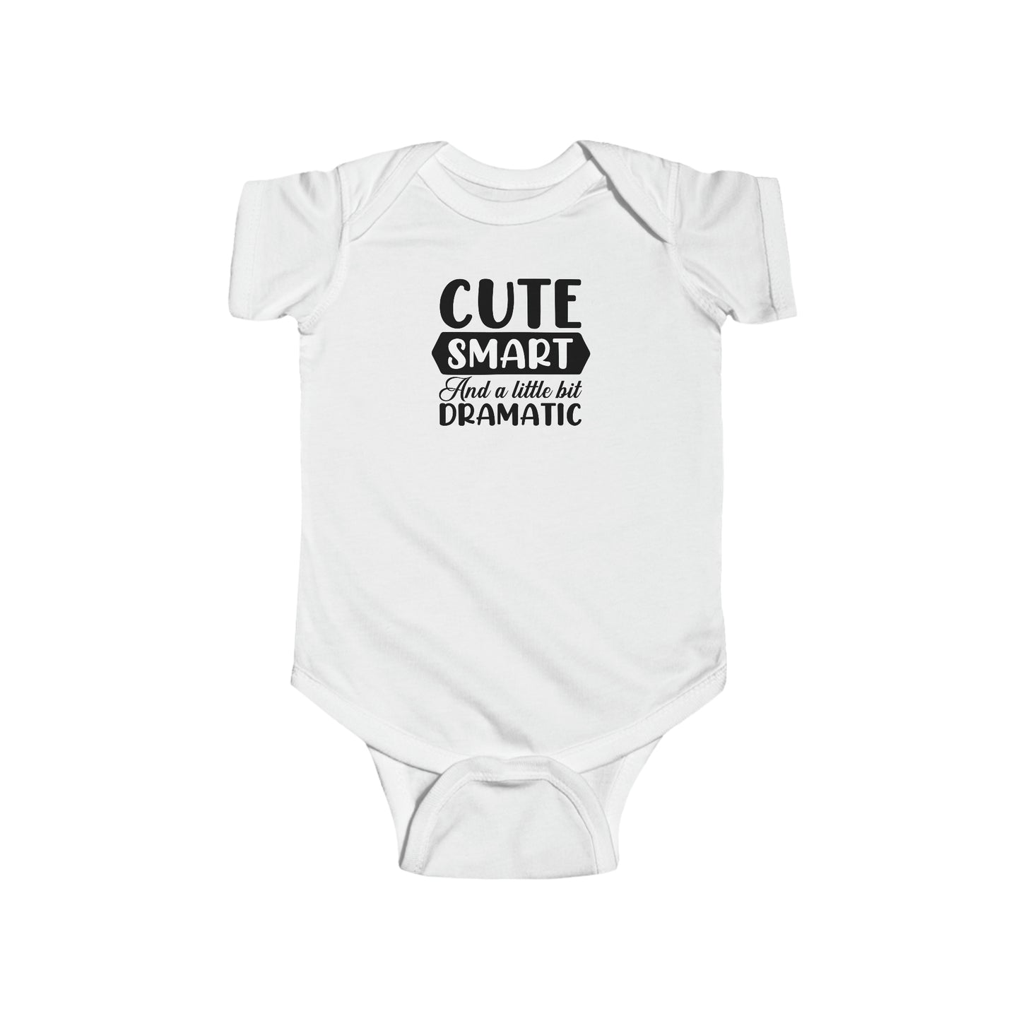Cute Smart & Little Dramatic Infant Fine Jersey Bodysuit