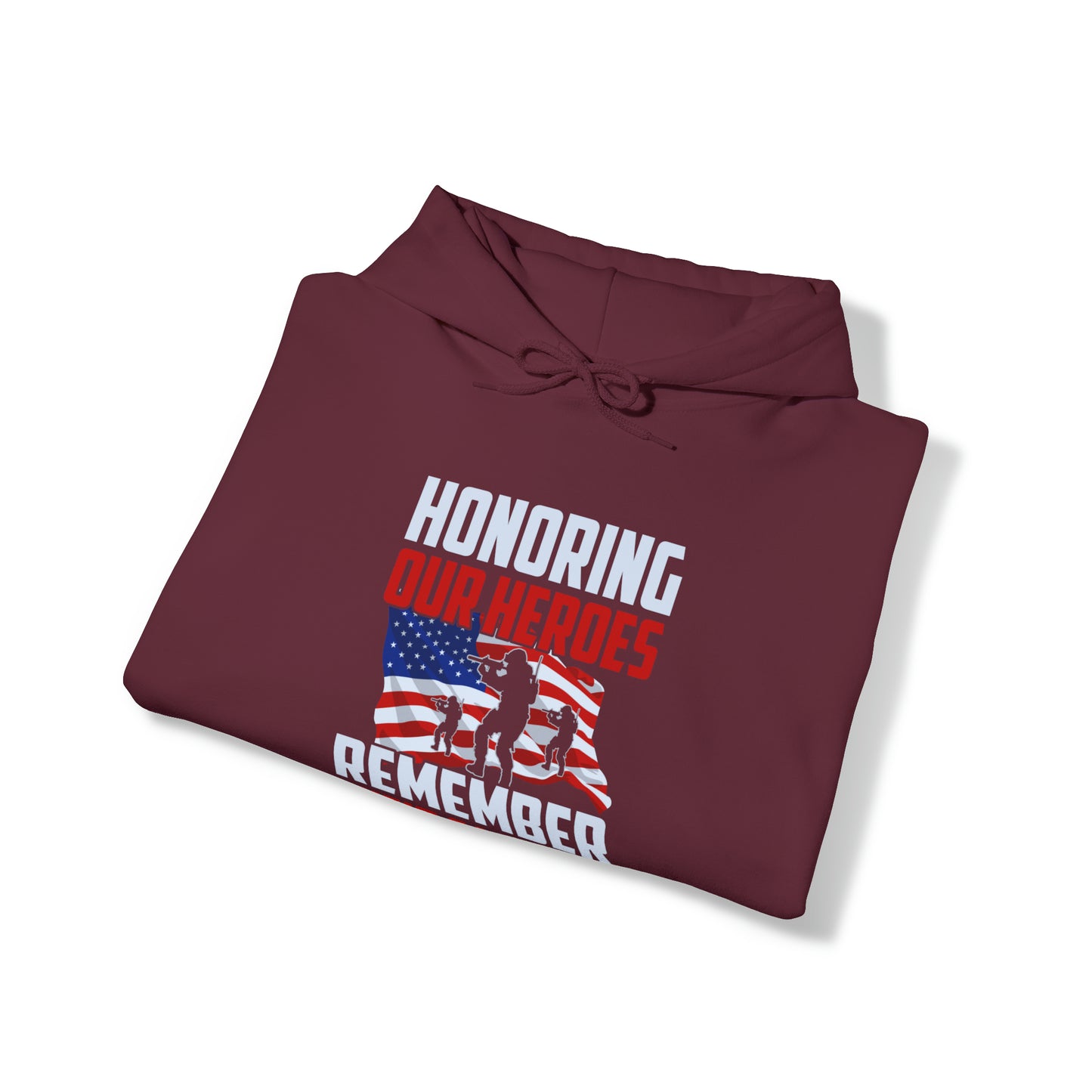 Honoring Our Heroes Remember Their Sacrifice Unisex Heavy Blend™ Hooded Sweatshirt