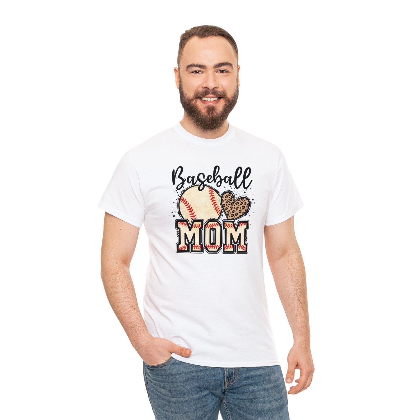 Baseball MOM shirt Unisex Heavy Cotton Tee
