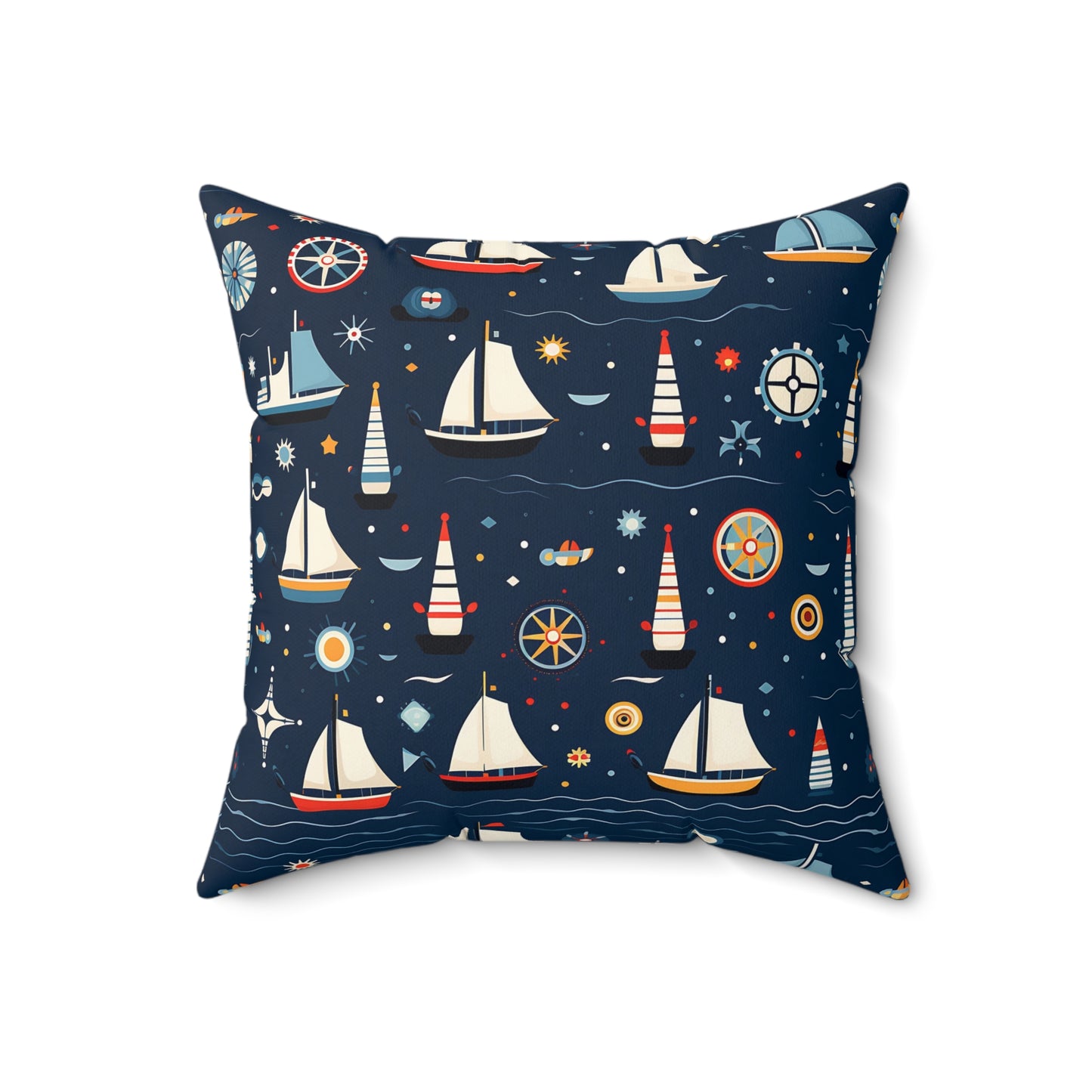 Nautical Polyester Square Pillow