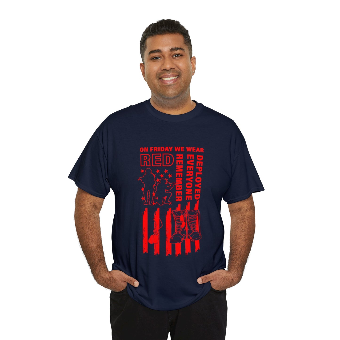 I Wear R.E.D. on Fridays Unisex Heavy Cotton Tee