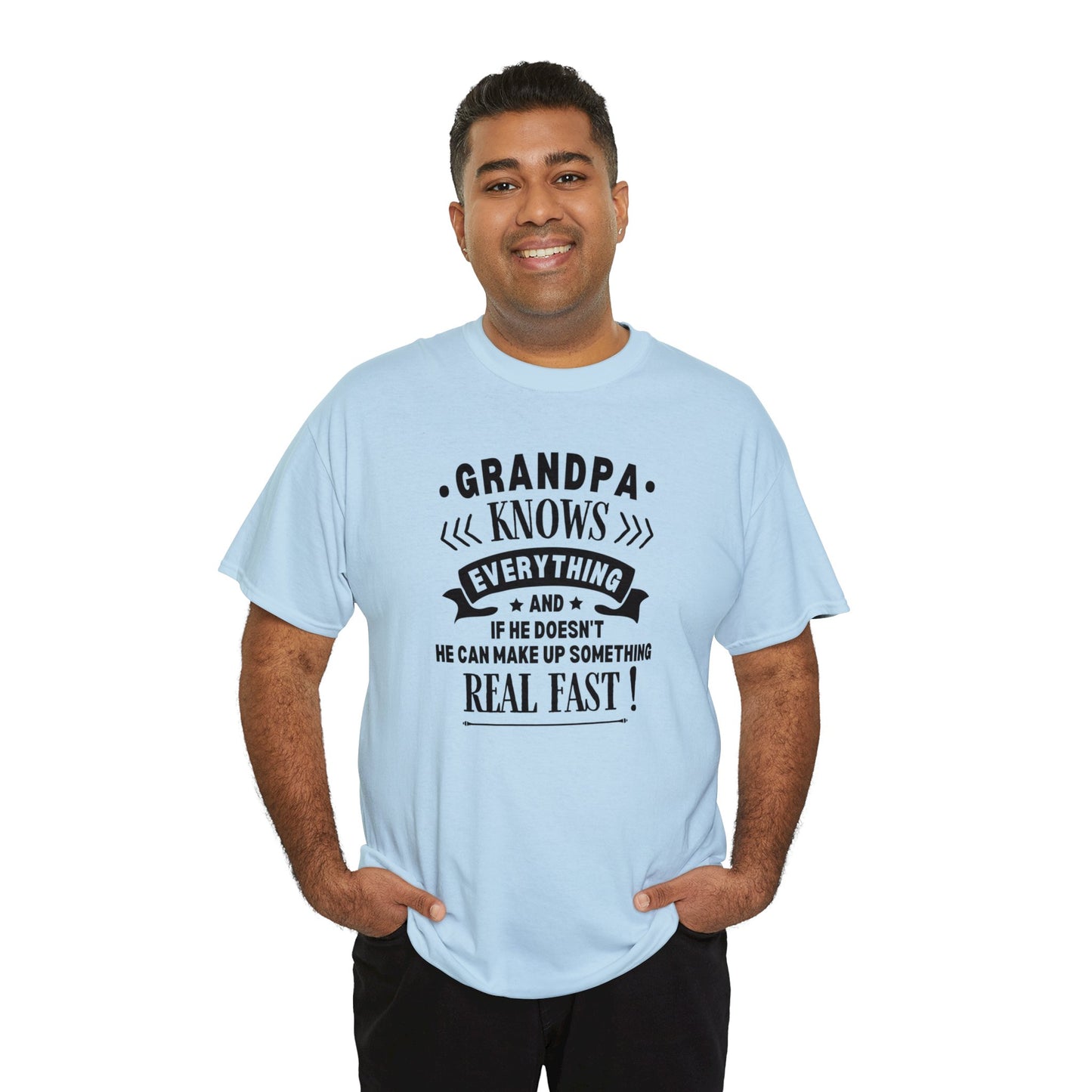 Grandpa Knows Everything Unisex Heavy Cotton Tee