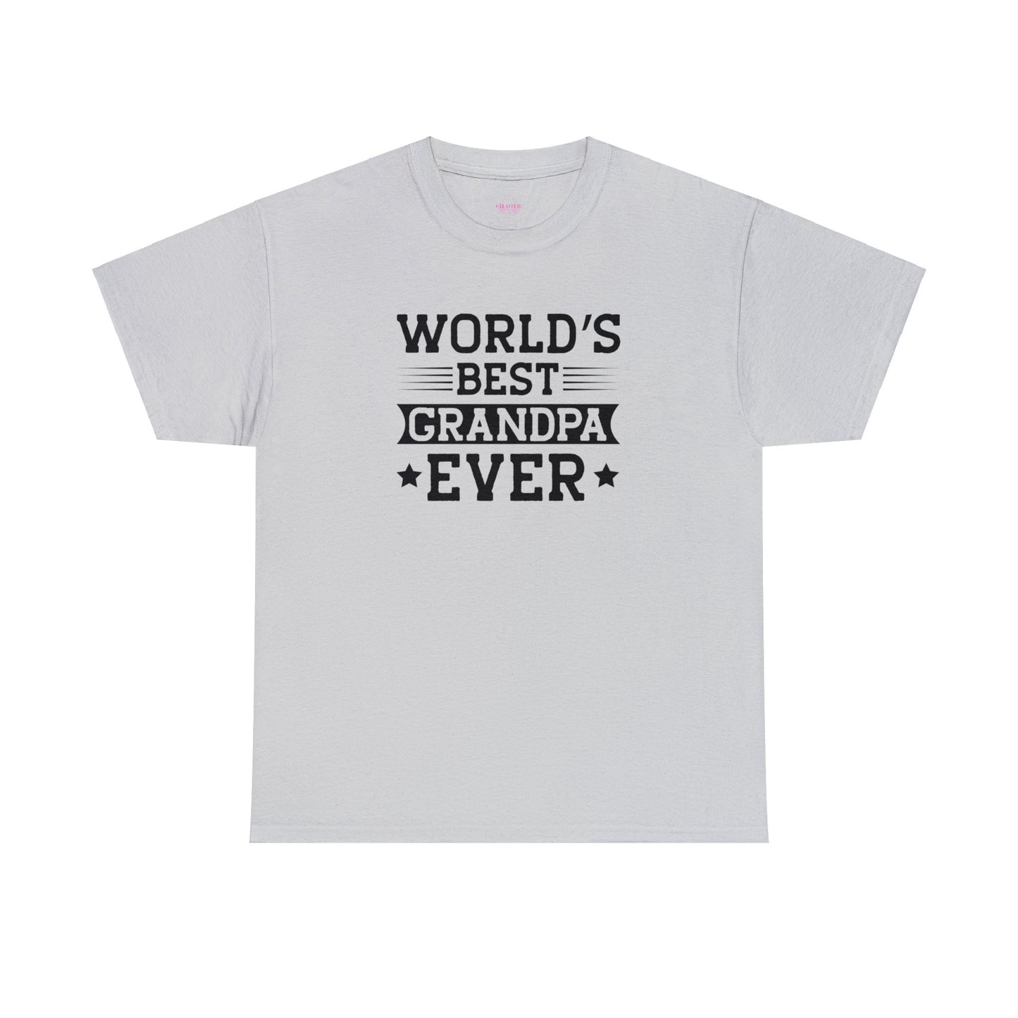 World's Best Grandpa Ever Unisex Heavy Cotton Tee