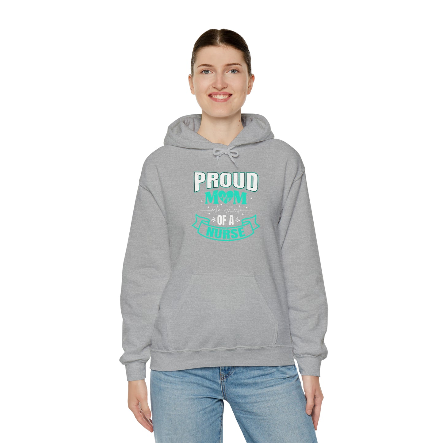 Proud Mom of a Nurse Unisex Heavy Blend™ Hooded Sweatshirt