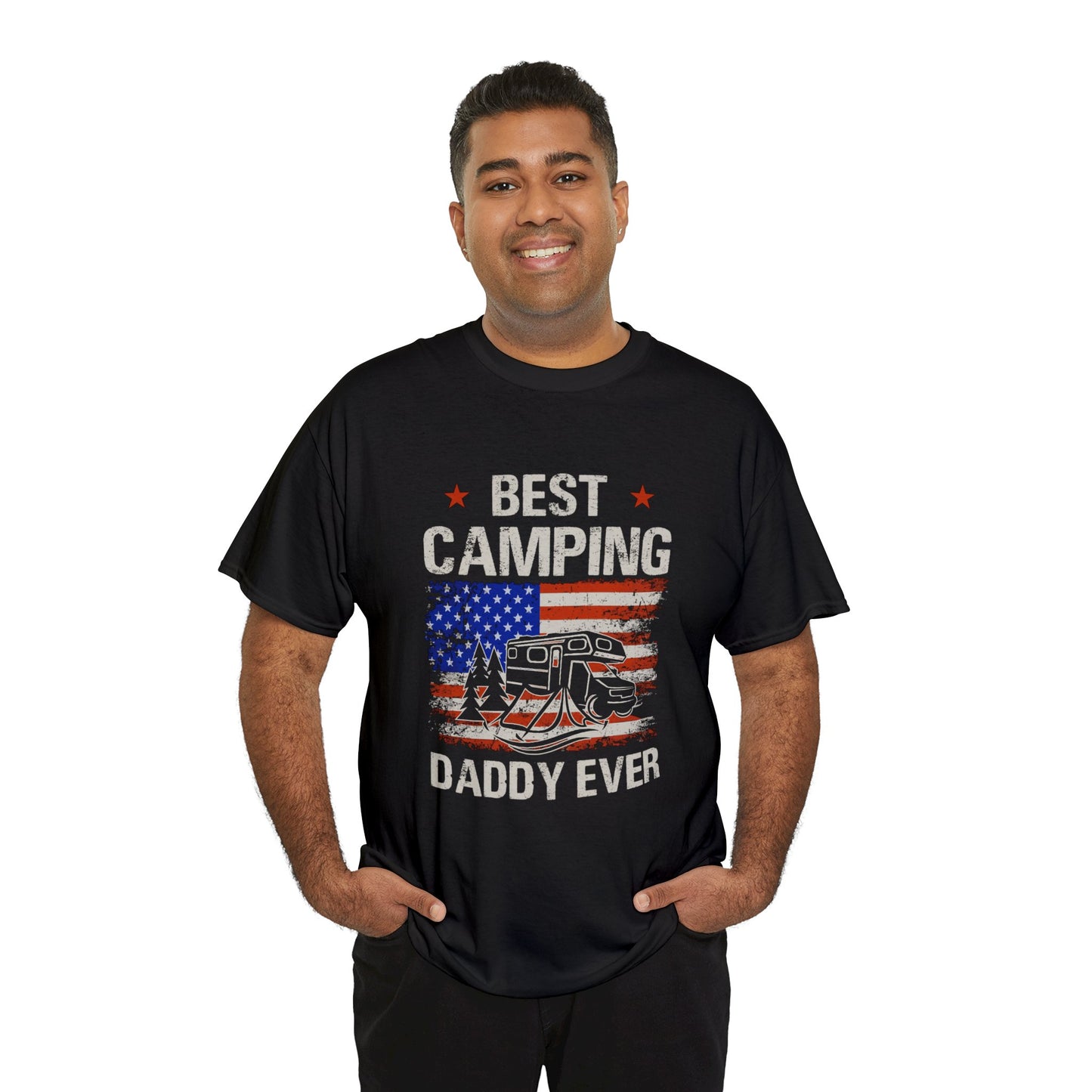 Best Camping Dad Ever Unisex Heavy Cotton Tee