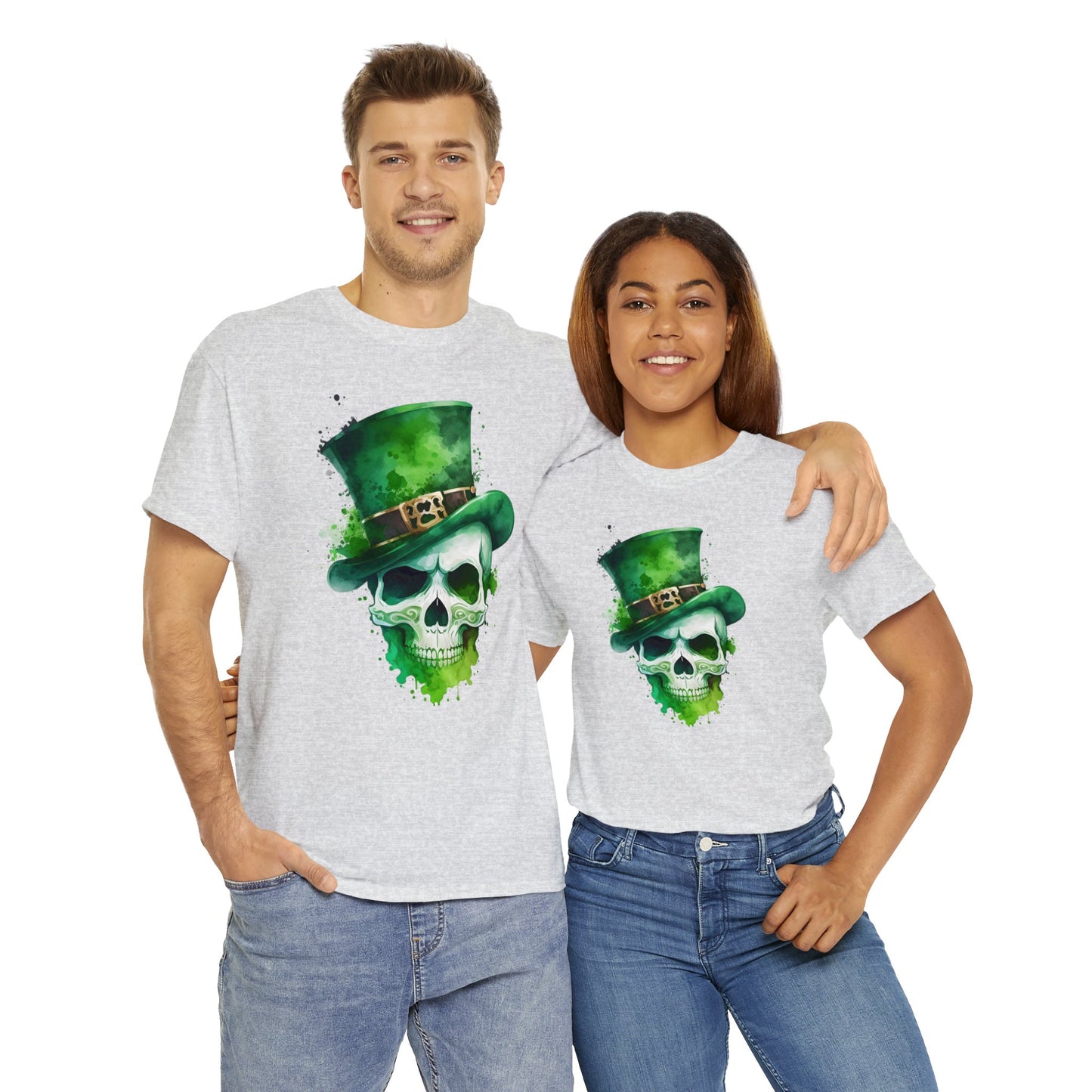 St. Patty's Skull Unisex Heavy Cotton Tee