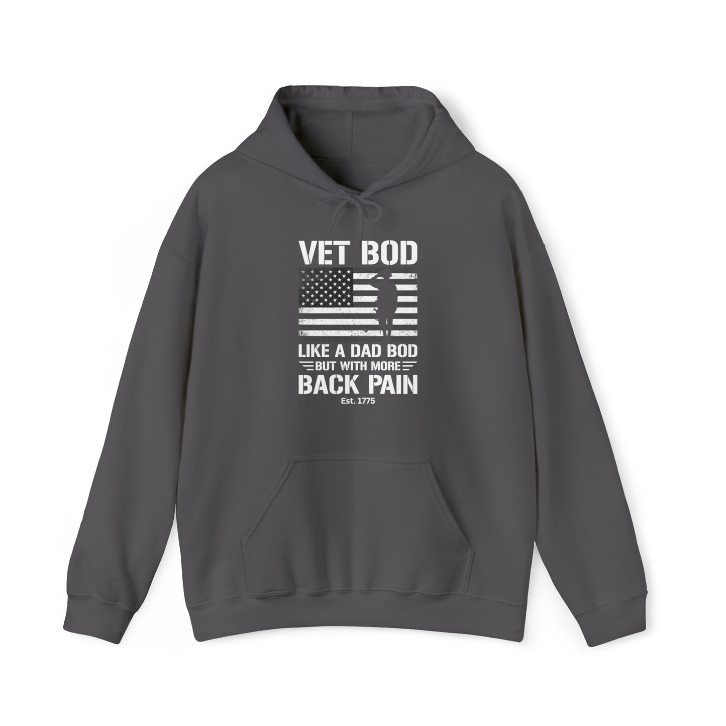 Veteran Bod Dad Bod Unisex Heavy Blend™ Hooded Sweatshirt