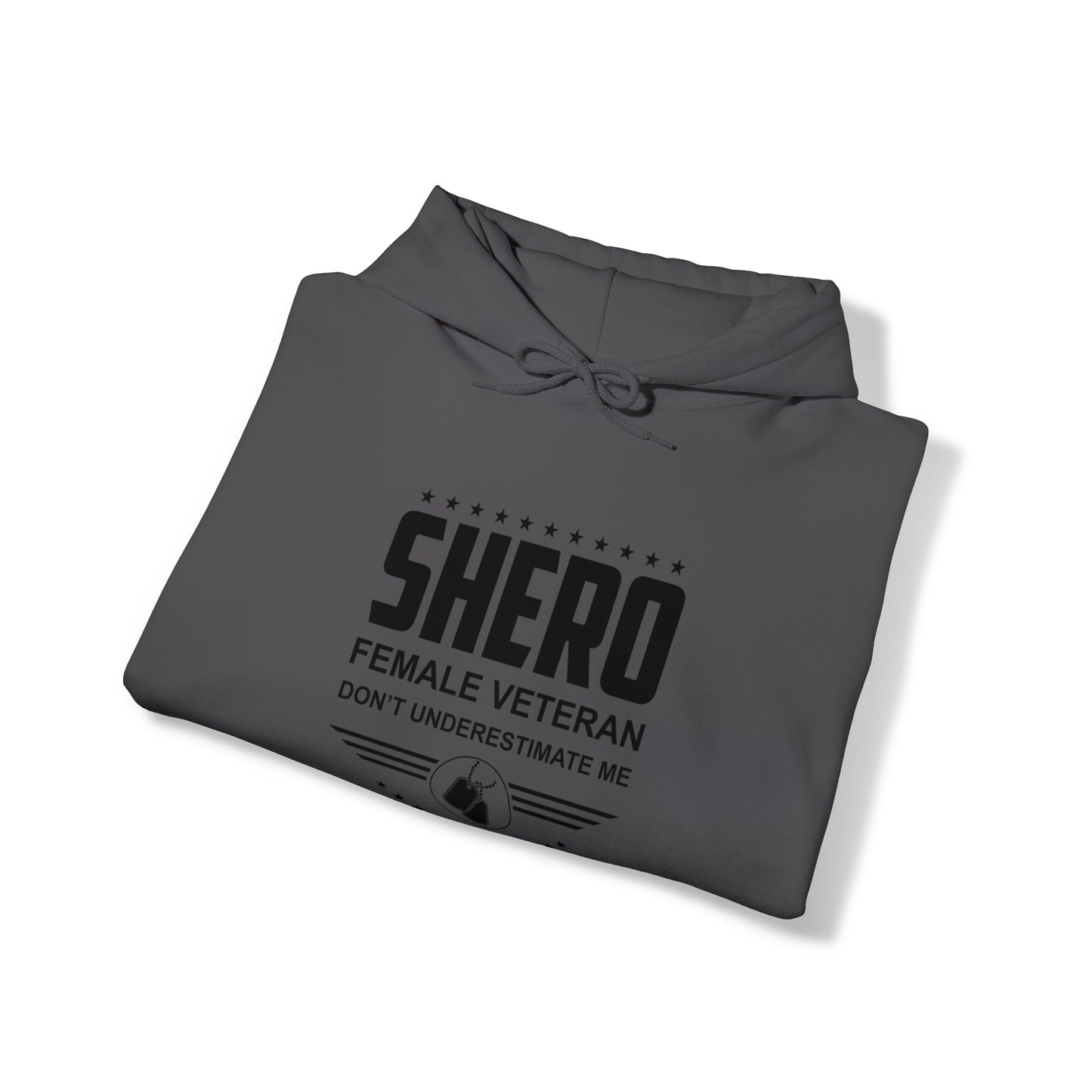 SHERO Female Veteran Unisex Heavy Blend™ Hooded Sweatshirt