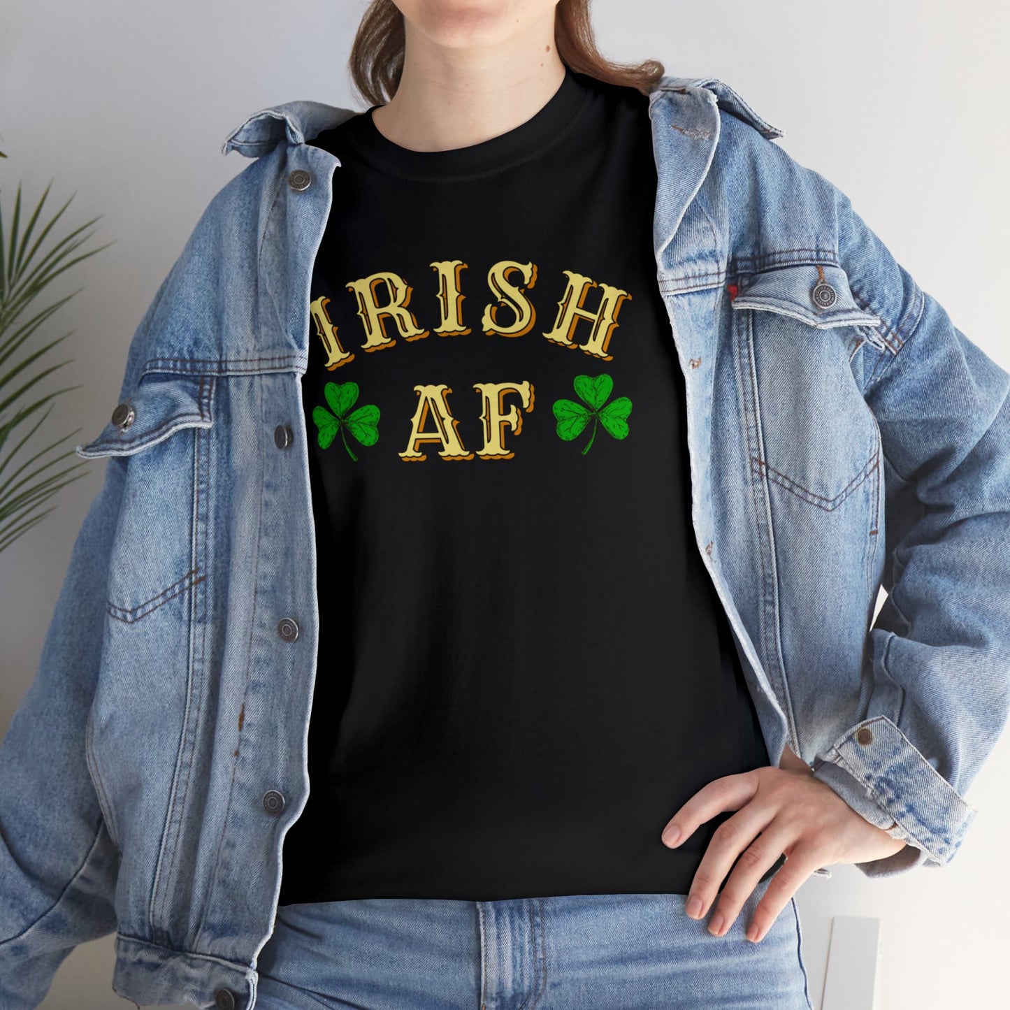 Irish AF St Patricks Day Unisex Heavy Cotton Tee