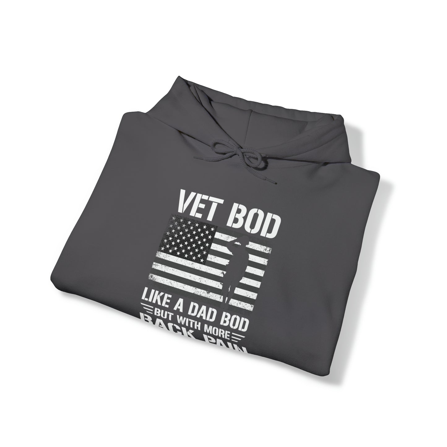 Veteran Bod Dad Bod Unisex Heavy Blend™ Hooded Sweatshirt