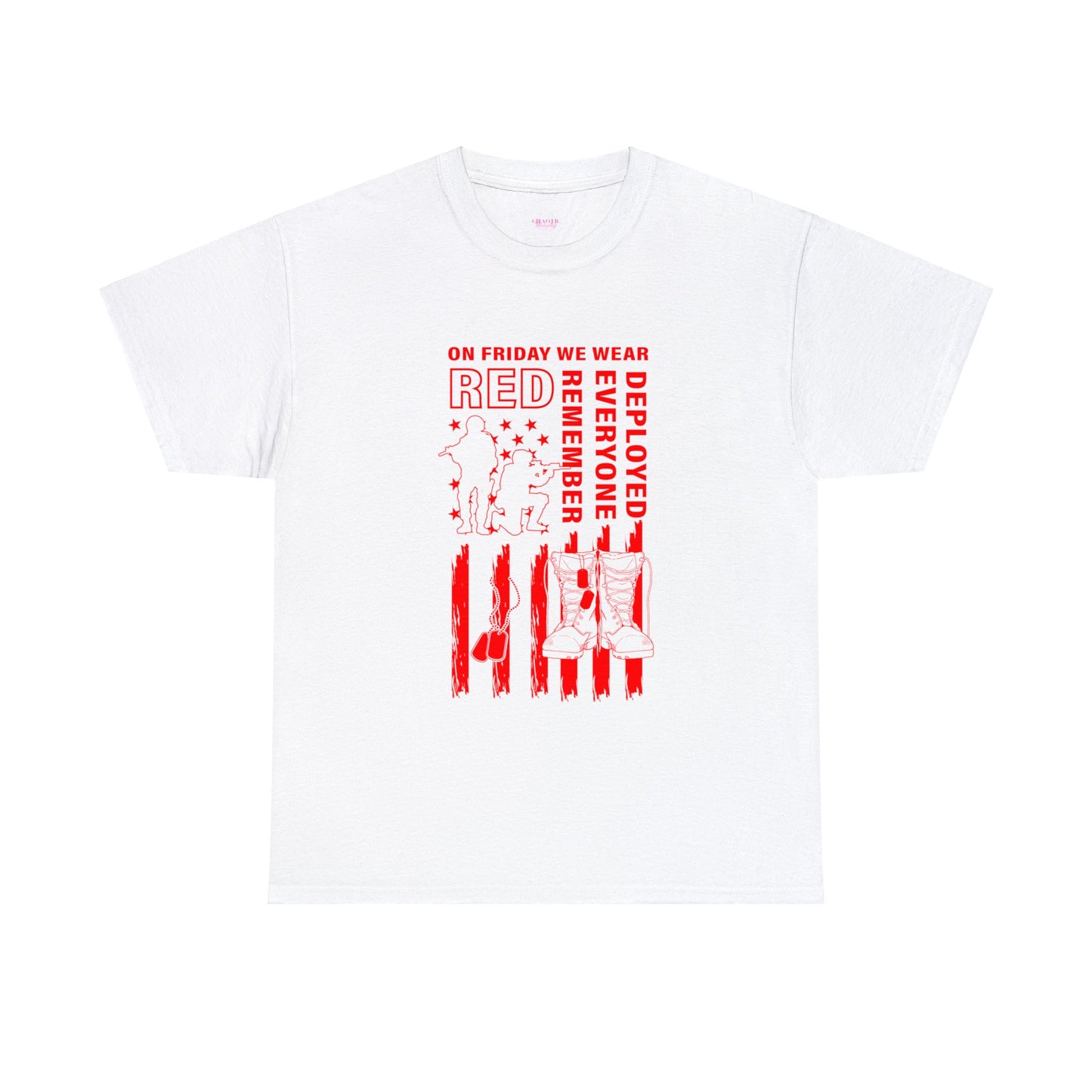 I Wear R.E.D. on Fridays Unisex Heavy Cotton Tee