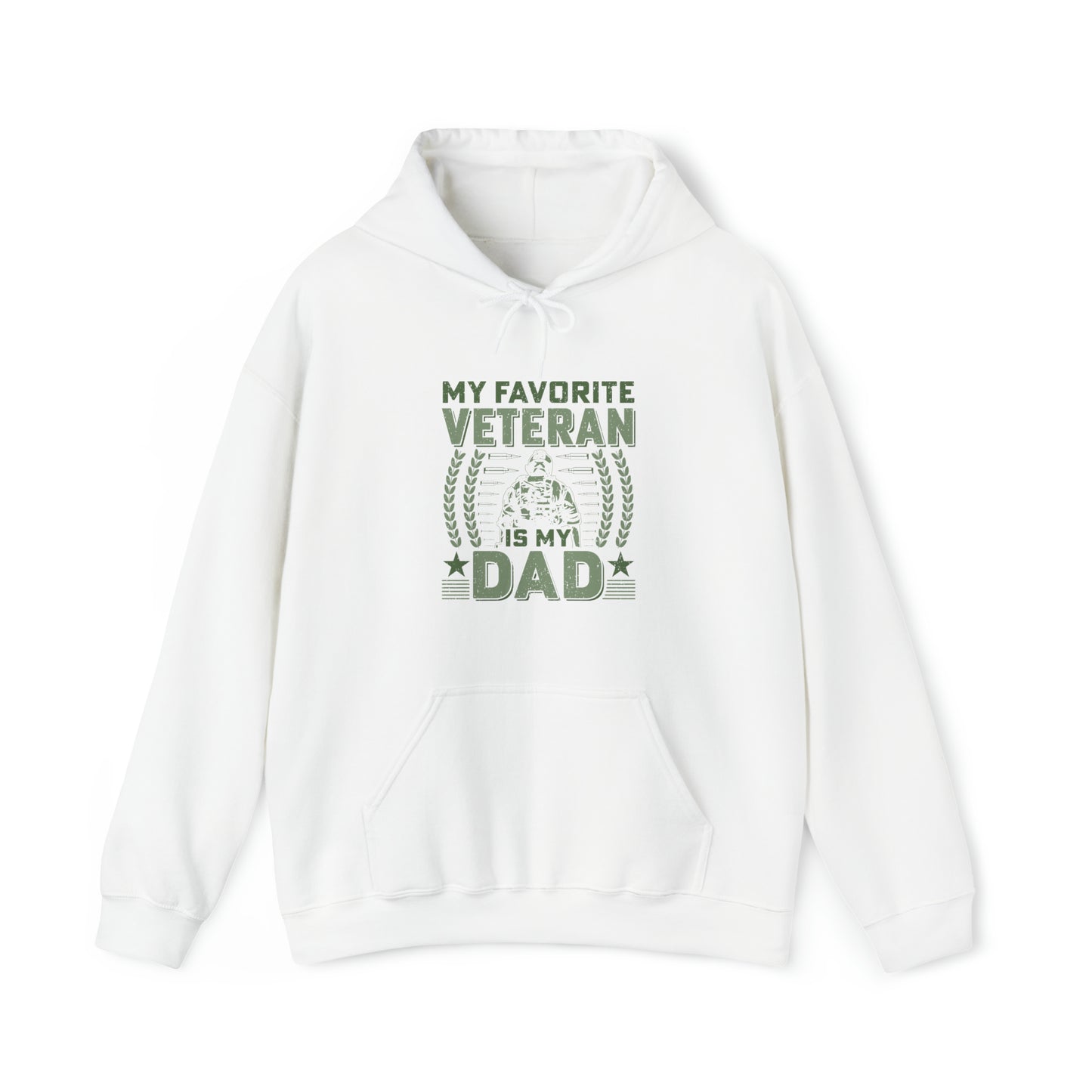 My Favorite Veteran is my Dad Unisex Heavy Blend™ Hooded Sweatshirt