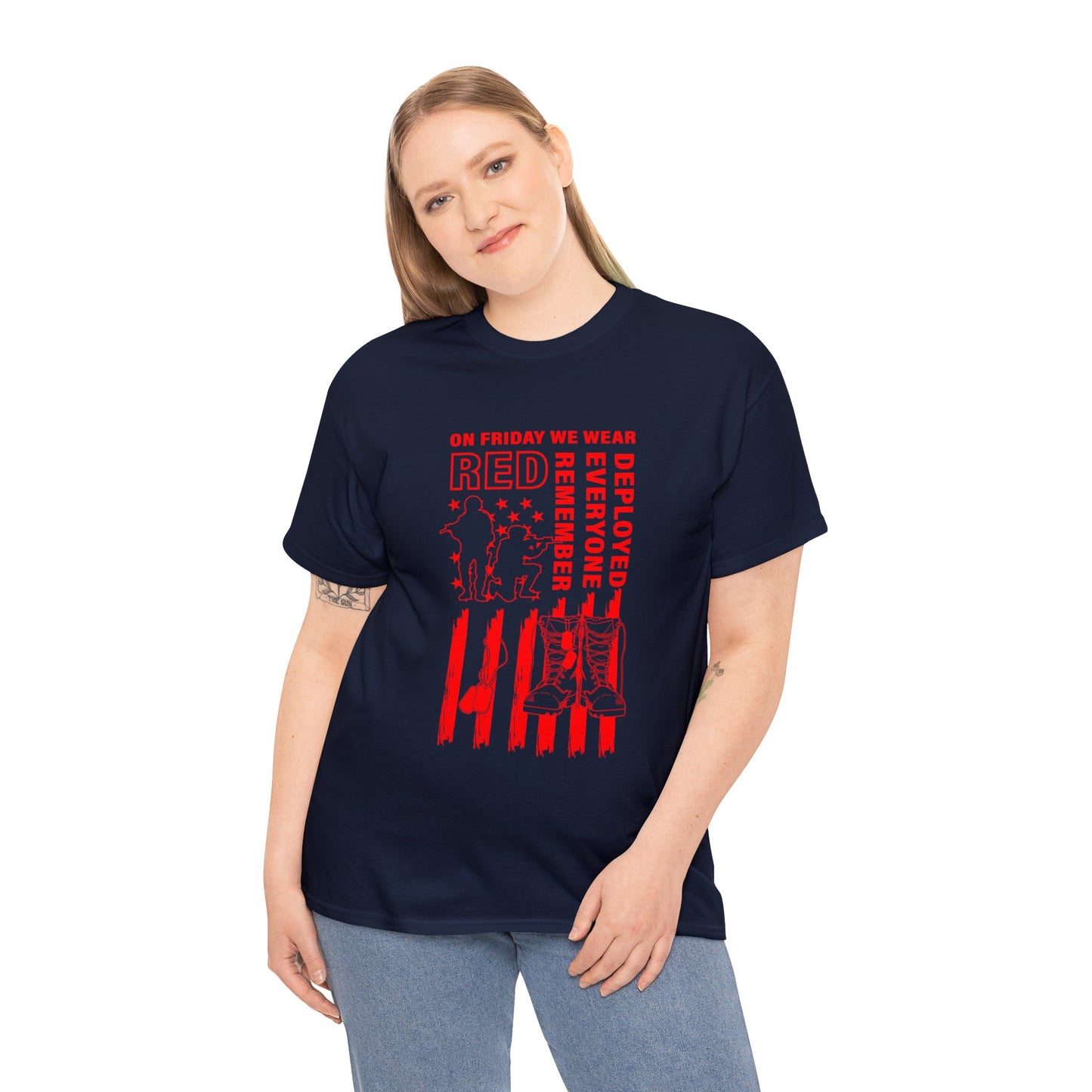 I Wear R.E.D. on Fridays Unisex Heavy Cotton Tee