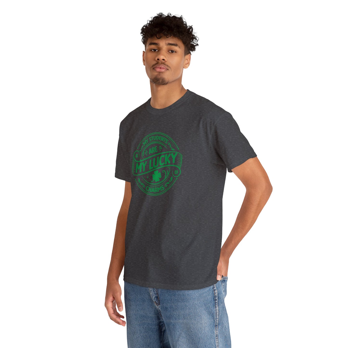 My Students Are My Lucky Charms St Patricks day shirt Unisex Heavy Cotton Tee