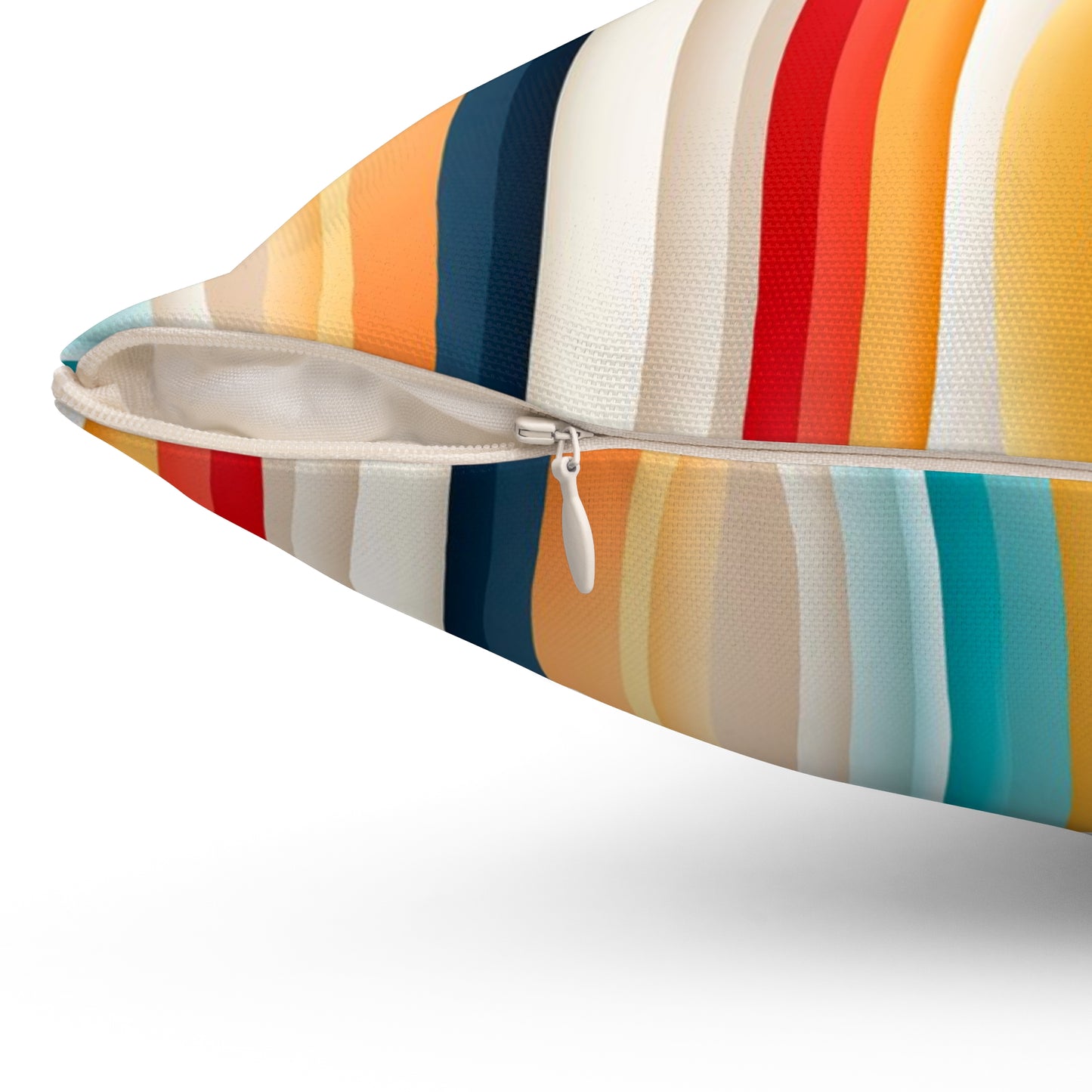 Color wave Fusion Spun Polyester Square Pillow