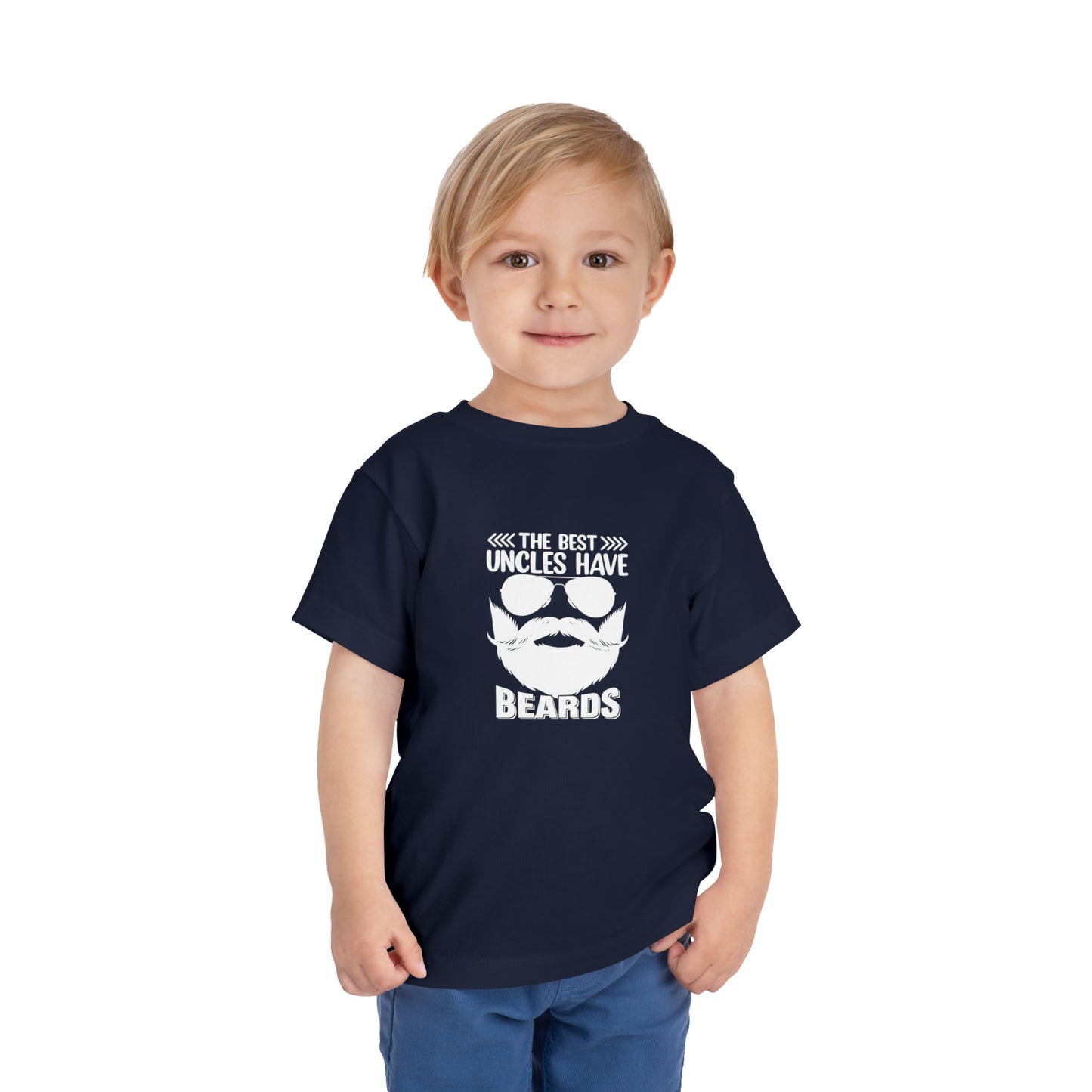 The Best Uncles Have Beards Toddler Short Sleeve Tee