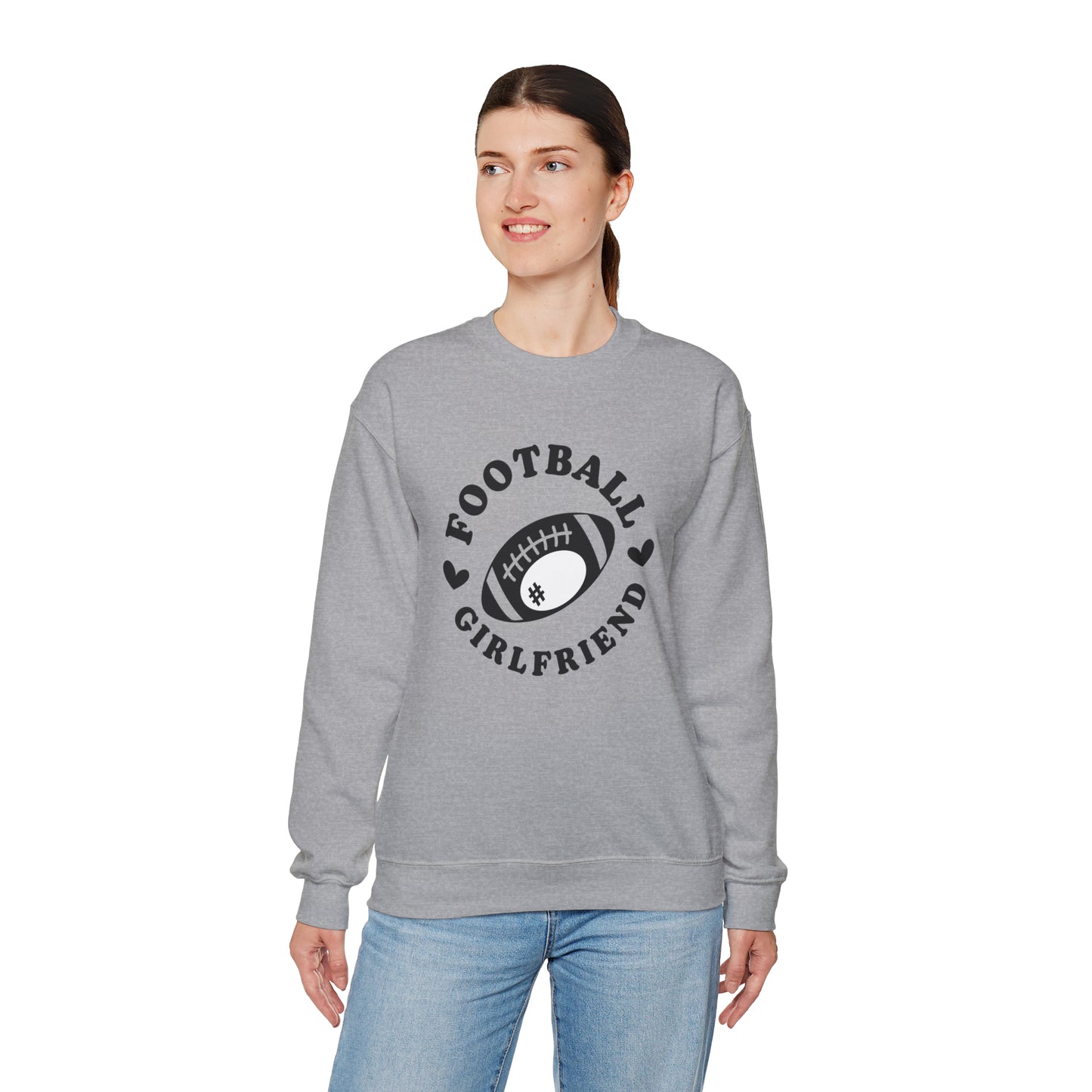 Football Girlfriend Unisex Heavy Blend™ Crewneck Sweatshirt