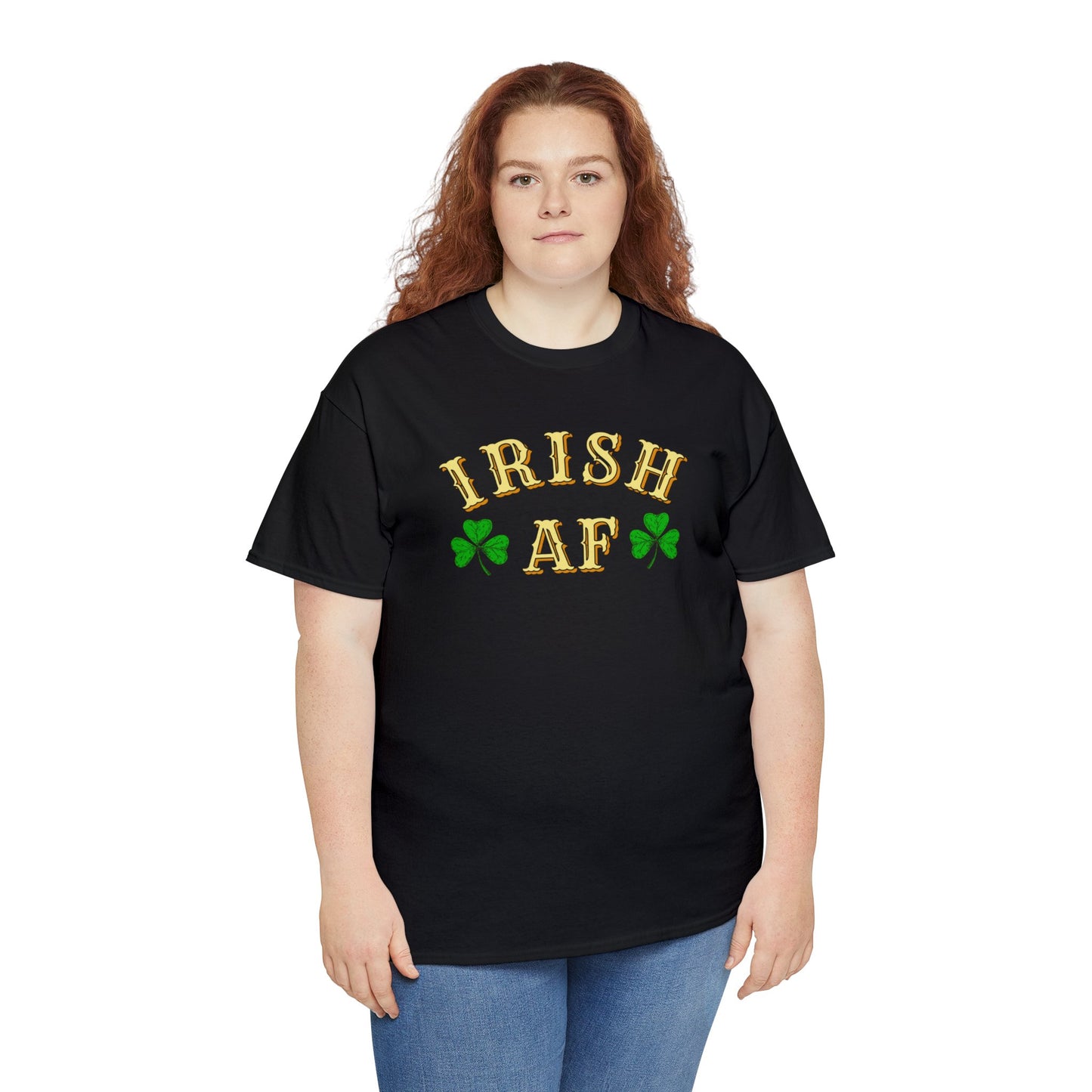 Irish AF St Patricks Day Unisex Heavy Cotton Tee