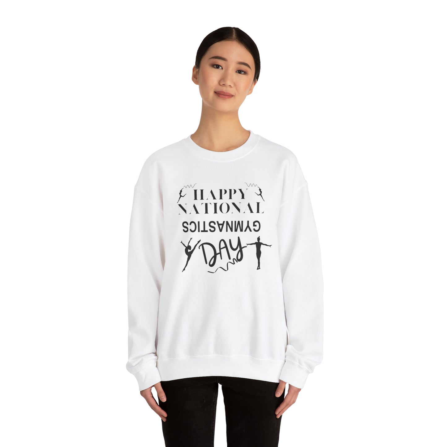 Happy National Gymnastics Day Unisex Heavy Blend™ Crewneck Sweatshirt