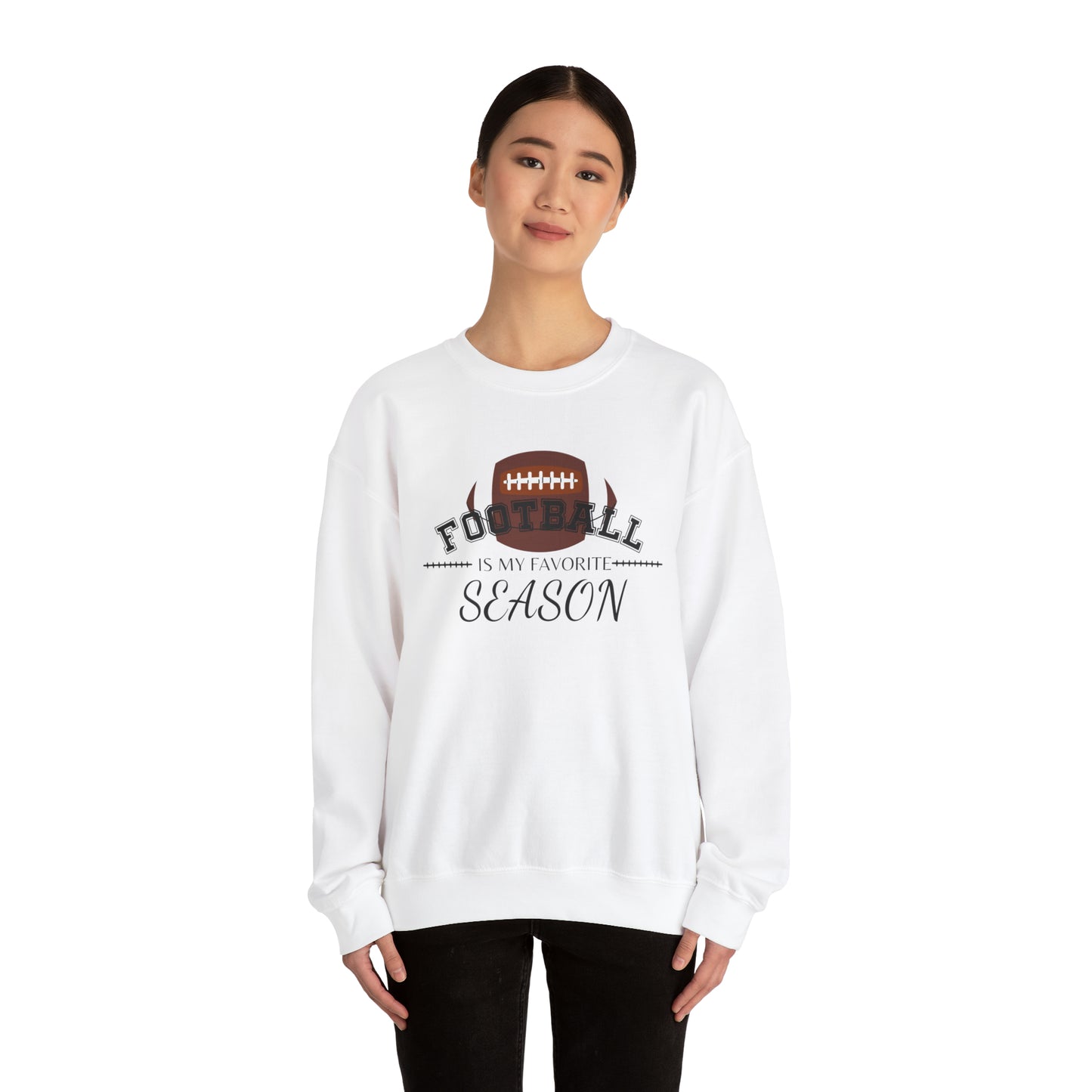 Football is My Favorite Season Unisex Heavy Blend™ Crewneck Sweatshirt