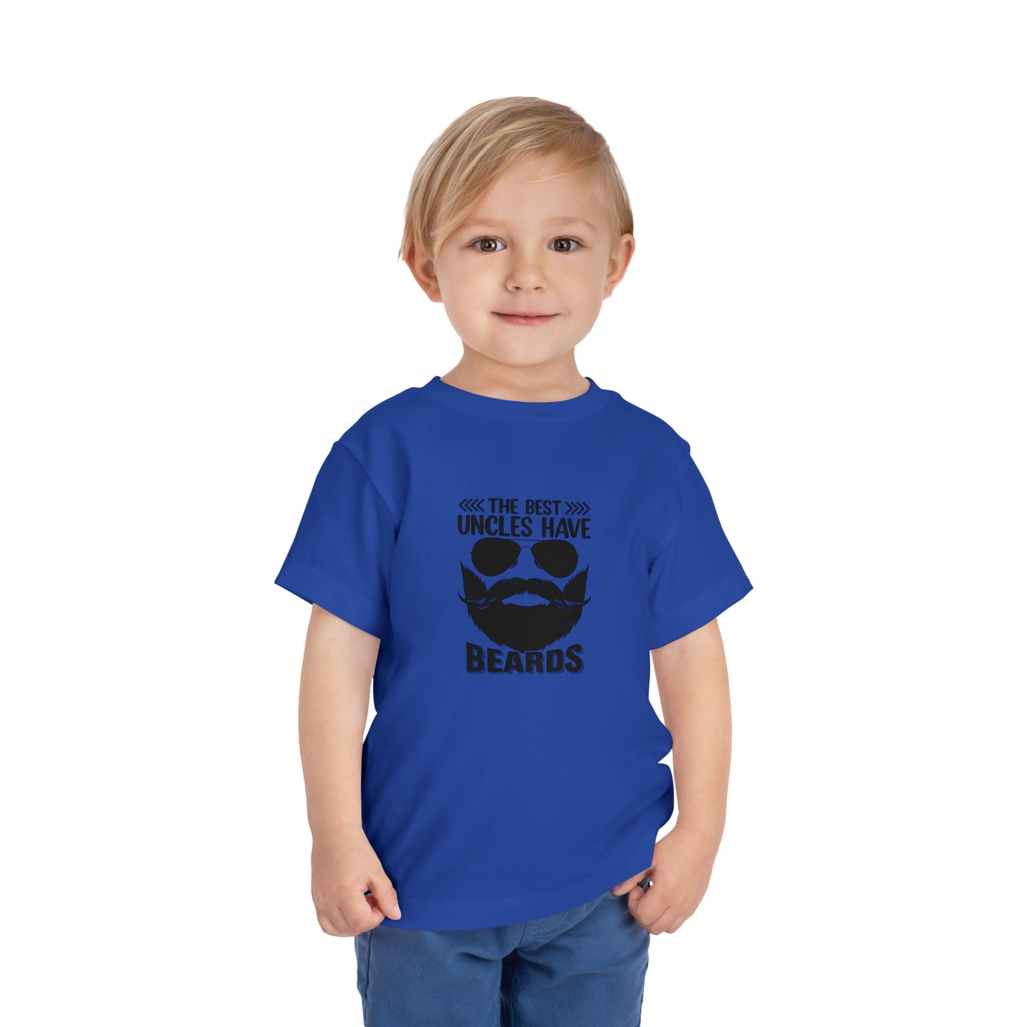 The Best Uncles Have Beards Toddler Short Sleeve Tee