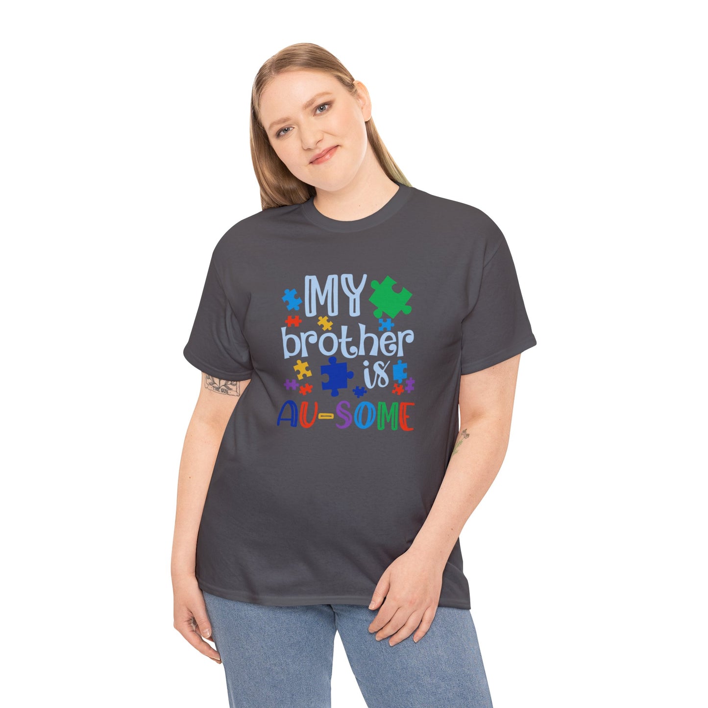 My Brother is AU-SOME Unisex Heavy Cotton Tee