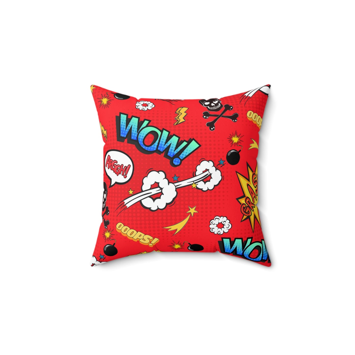Super Heros Inspired Spun Polyester Square Pillow